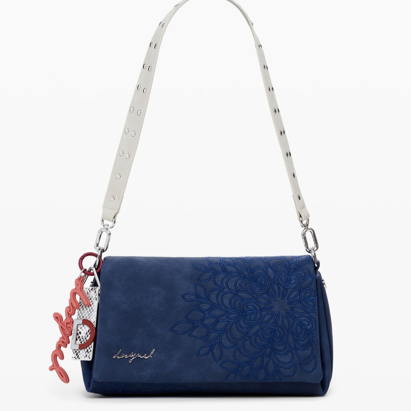 Дамска синя чанта Desigual Crossbody Bag 25WAXPBF Front View