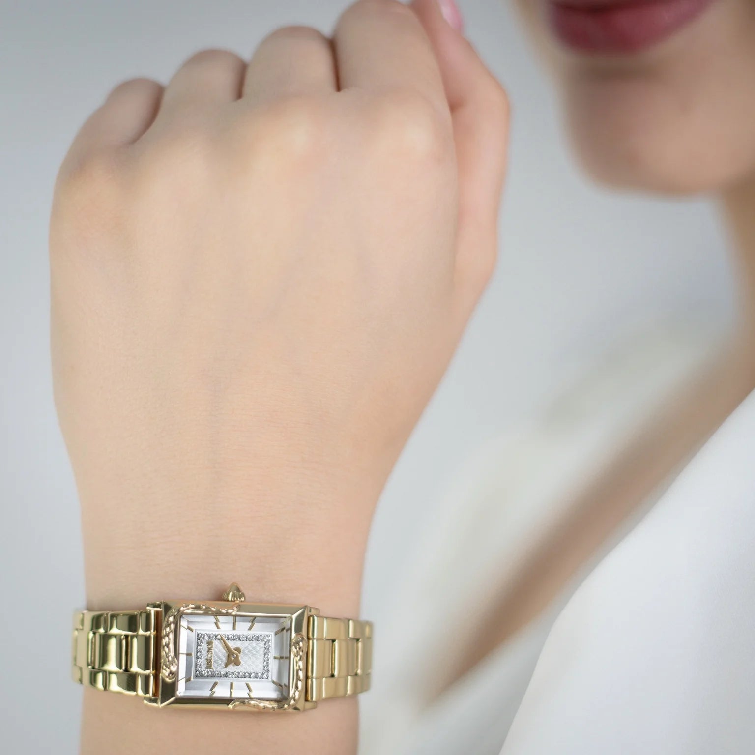 Дамски часовник Women’s watch Just Cavalli Animalier Dolcezza Snake JC1L364M0065 Yellow Gold Silver