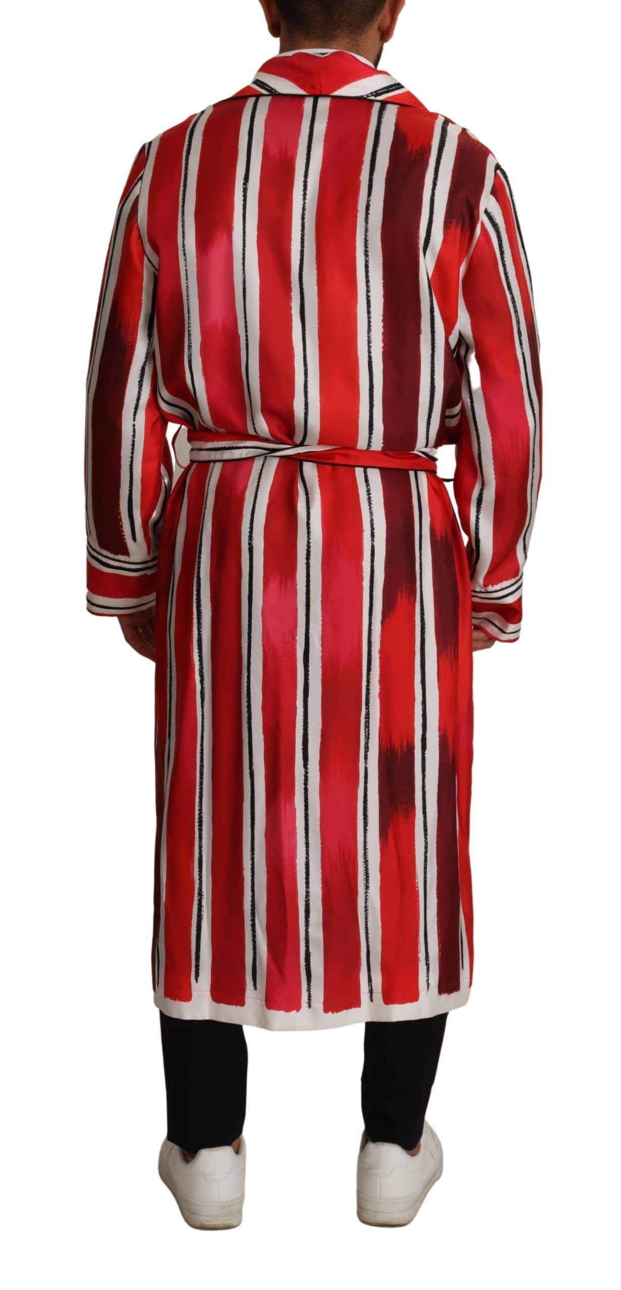Копринено спално облекло Dolce &amp; Gabbana Chic на райета