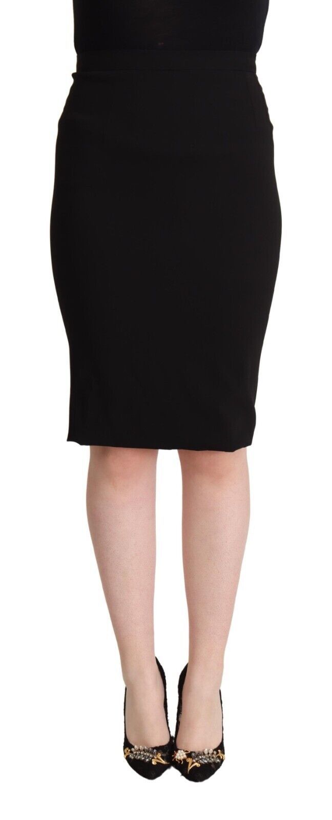 Dolce &amp; Gabbana Chic пола молив с висока талия в черно