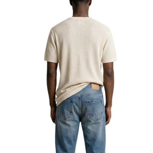 Мъжка бежова тениска Antony Morato Men T-shirt MMKS02675-FA150216 Back View