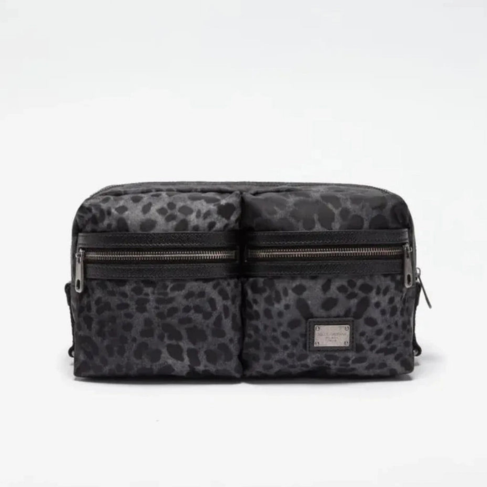 Dolce & Gabbana Leopard DG Logo Waist Bag BM1326 AL113 8B836 Front View