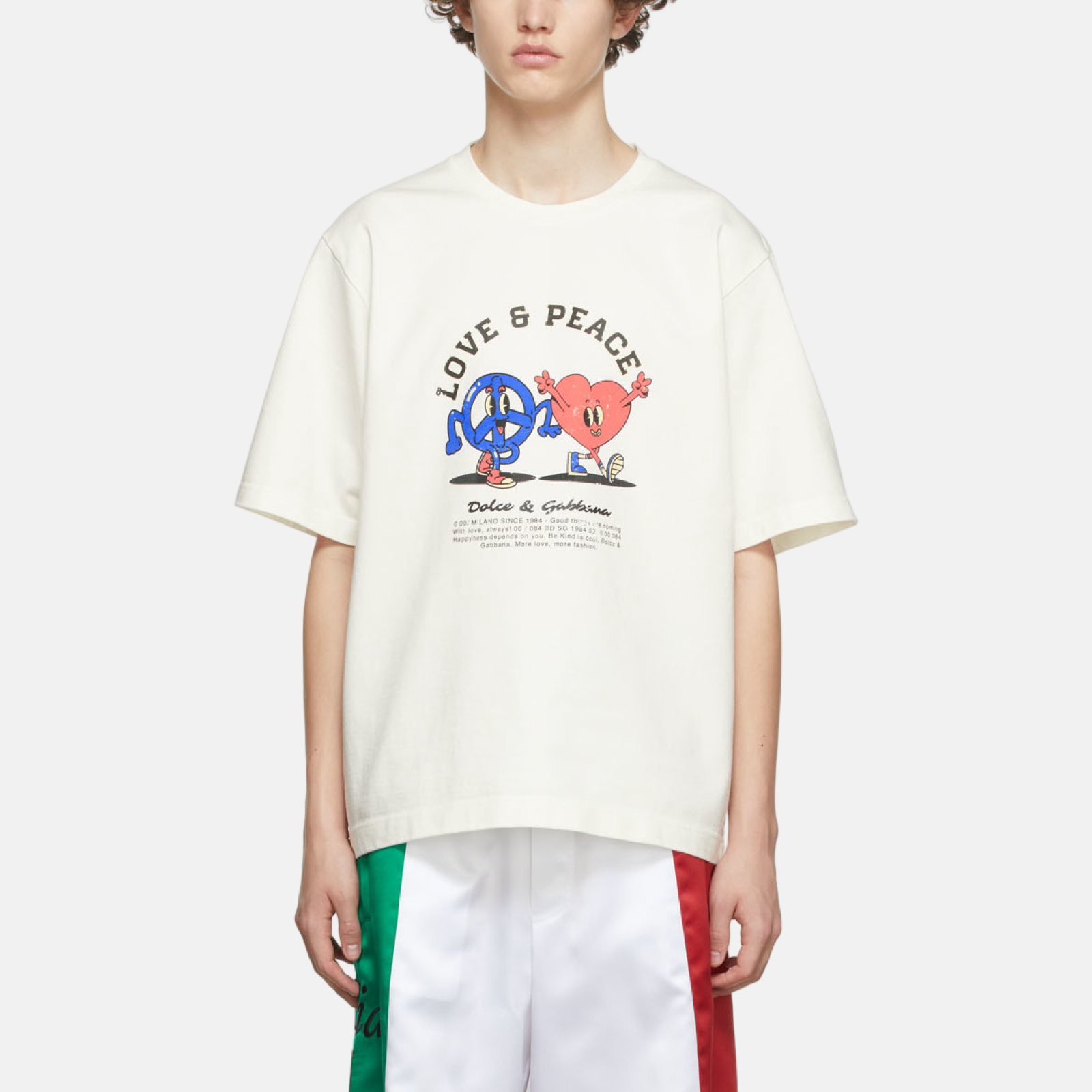 Dolce & Gabbana LOVE & PEACE мъжка тениска