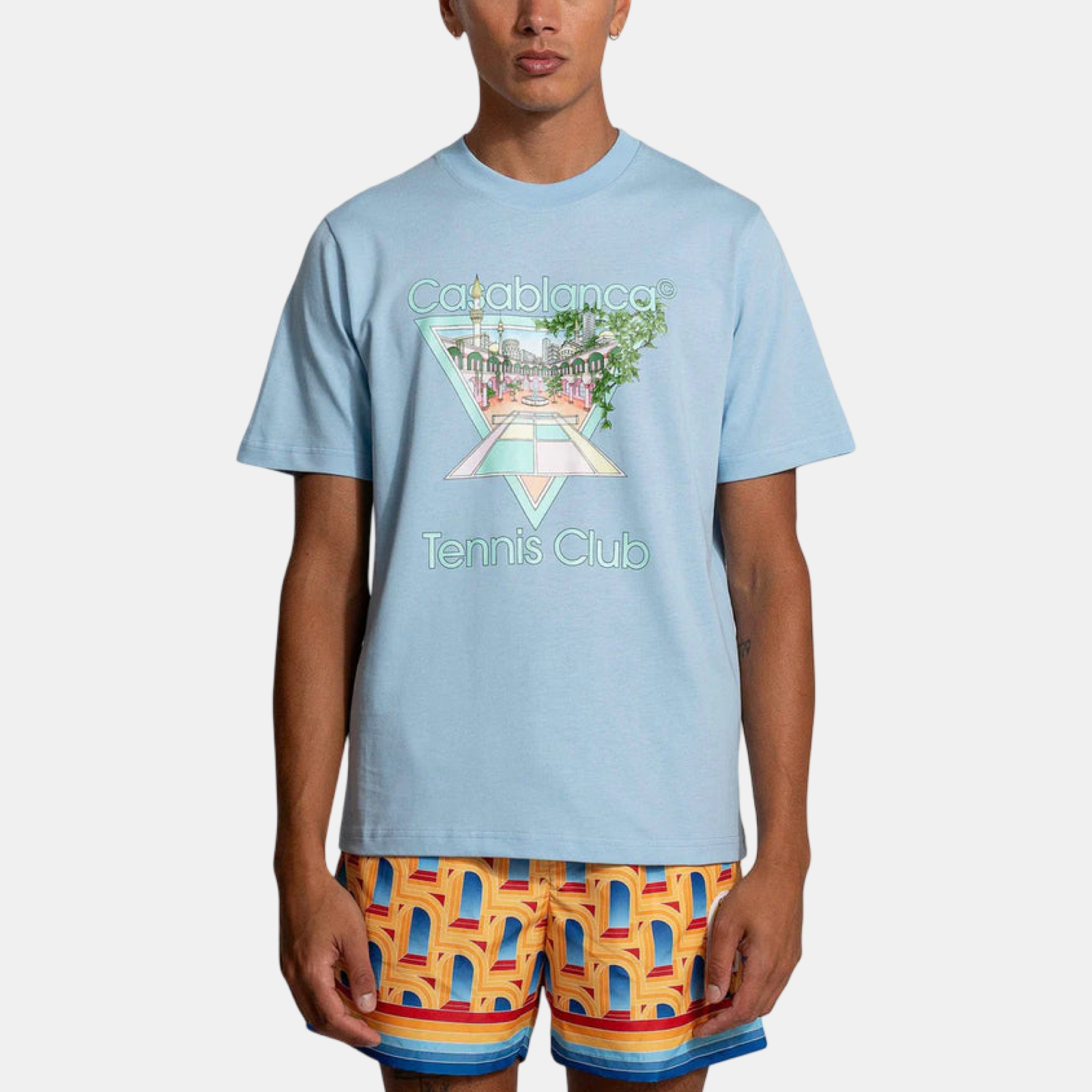 Casablanca Tennis Club Icon Men T-Shirt Front View