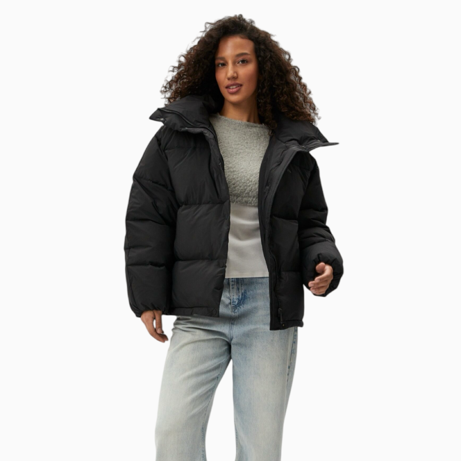 Дамско черно зимно яке Calvin Klein Jeans J20J224922