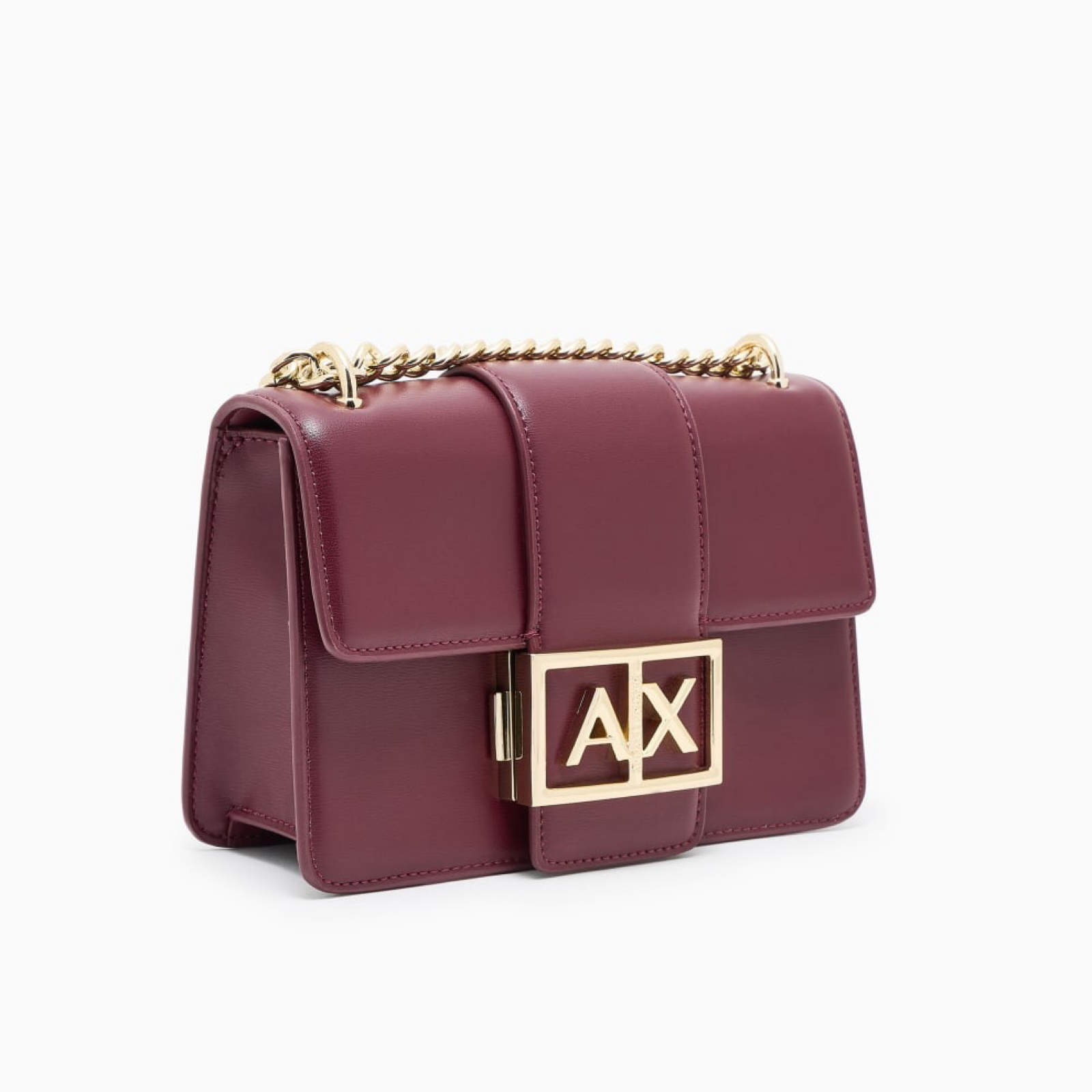 Дамска чанта бордо Armani Exchange Women Crossbody Bag XW000070 AF12039 UA343 Side View
