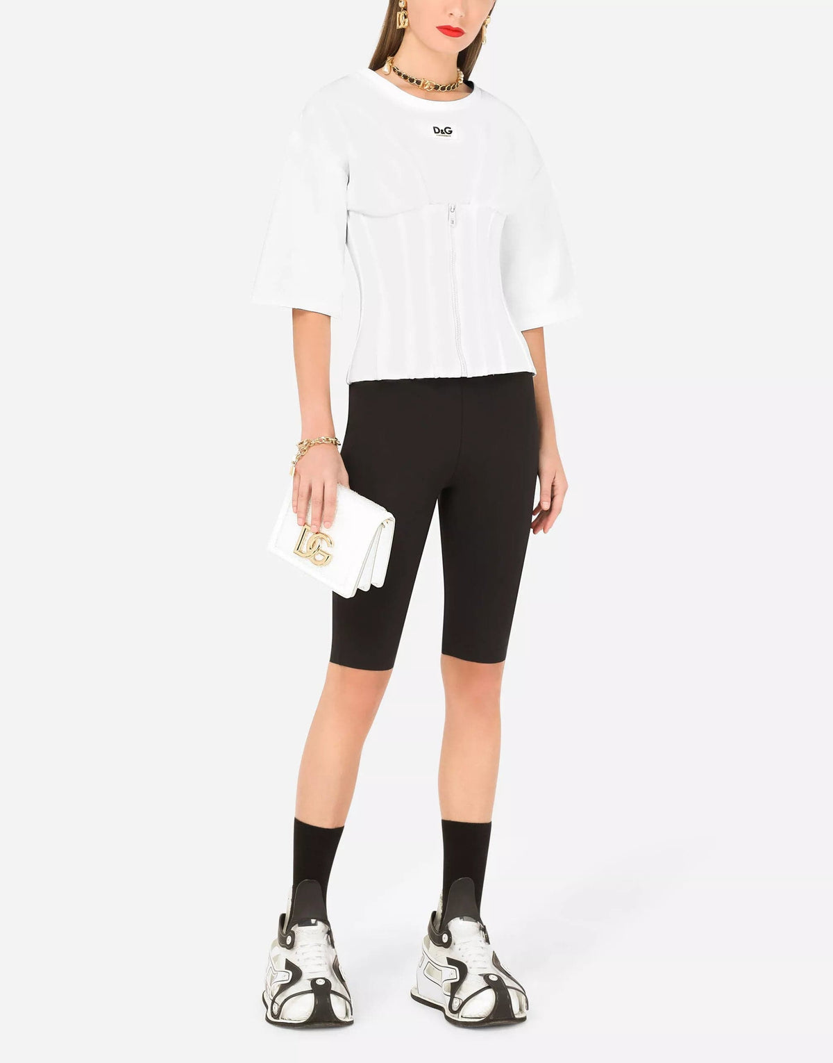Dolce & Gabbana Corset Top Women T-Shirt Blouse