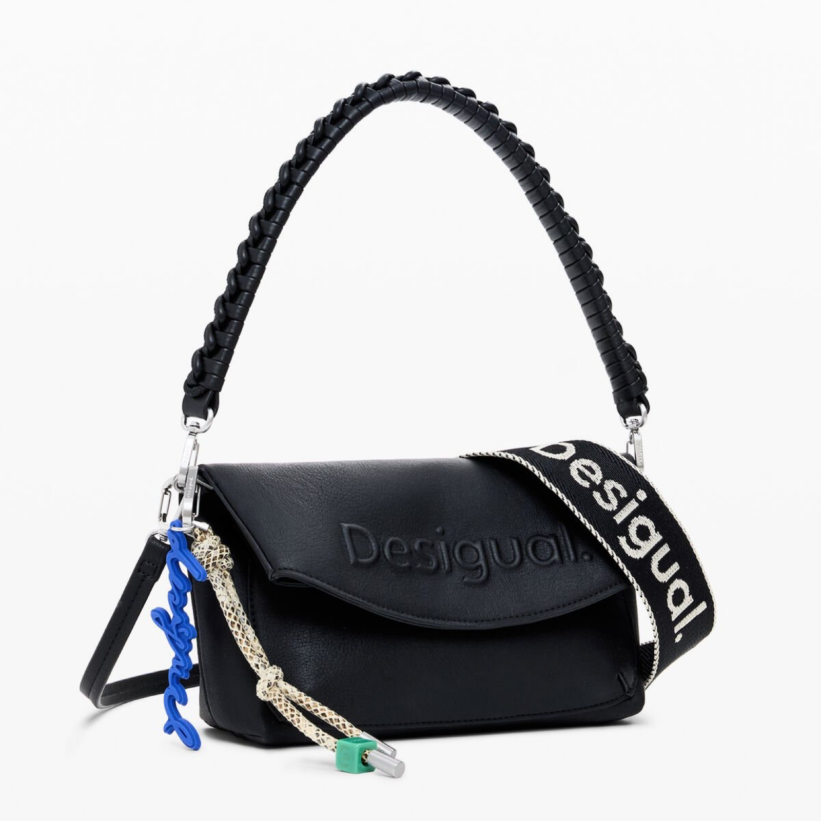 Дамска черна чанта Desigual Women Handbag 25WAXPAL Side View