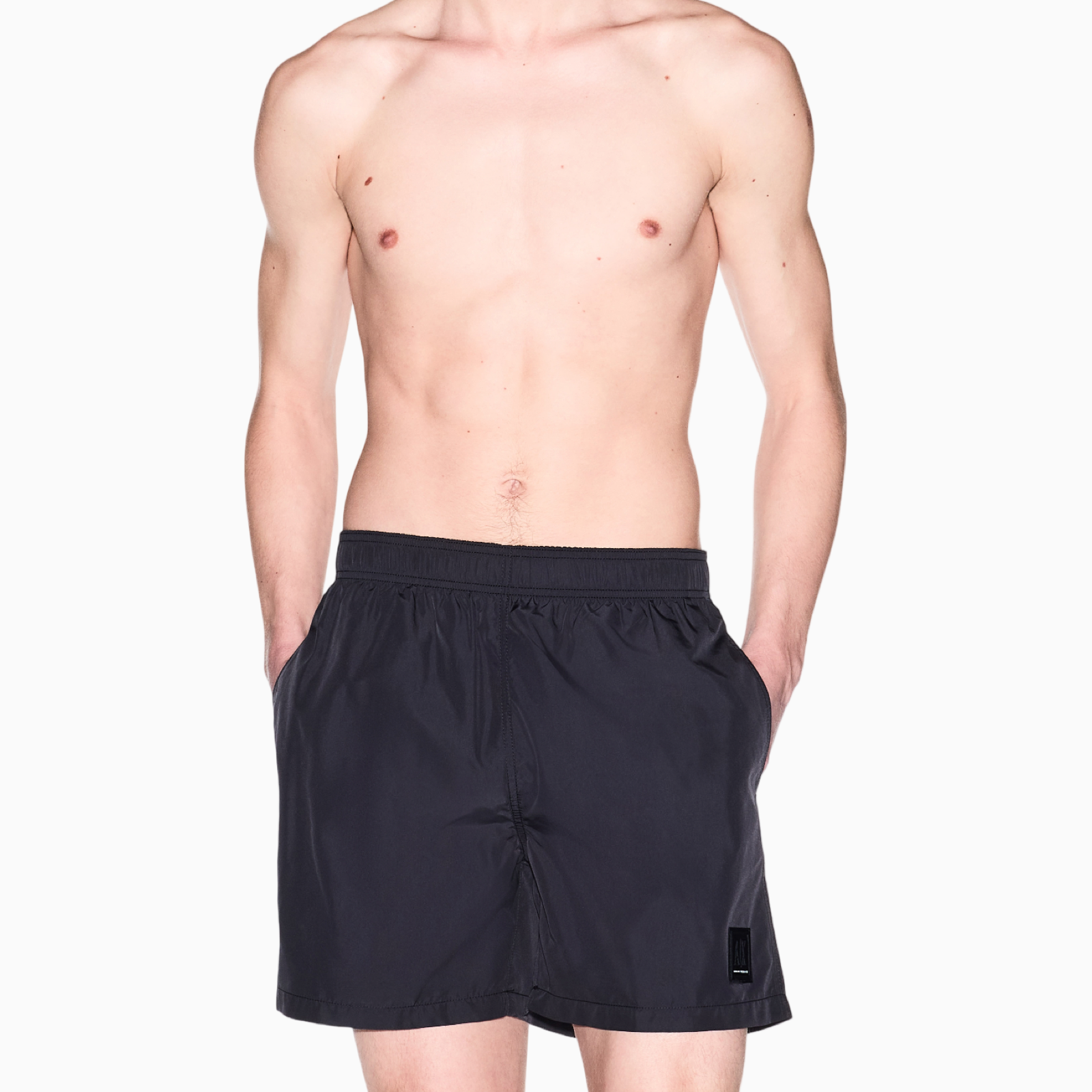 Мъжки черни бански Armani Exchange Men  Swimwear XM000812 AF13556 UC001 Front View