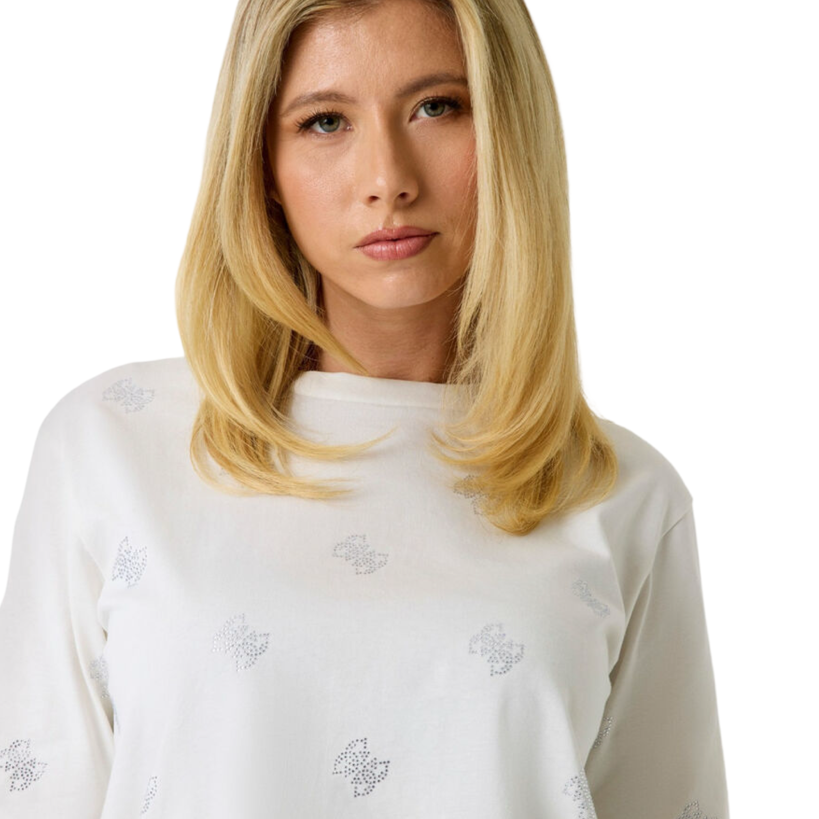 Дамска бяла тениска Guess Women T-shirt 01362702314 Close-Up