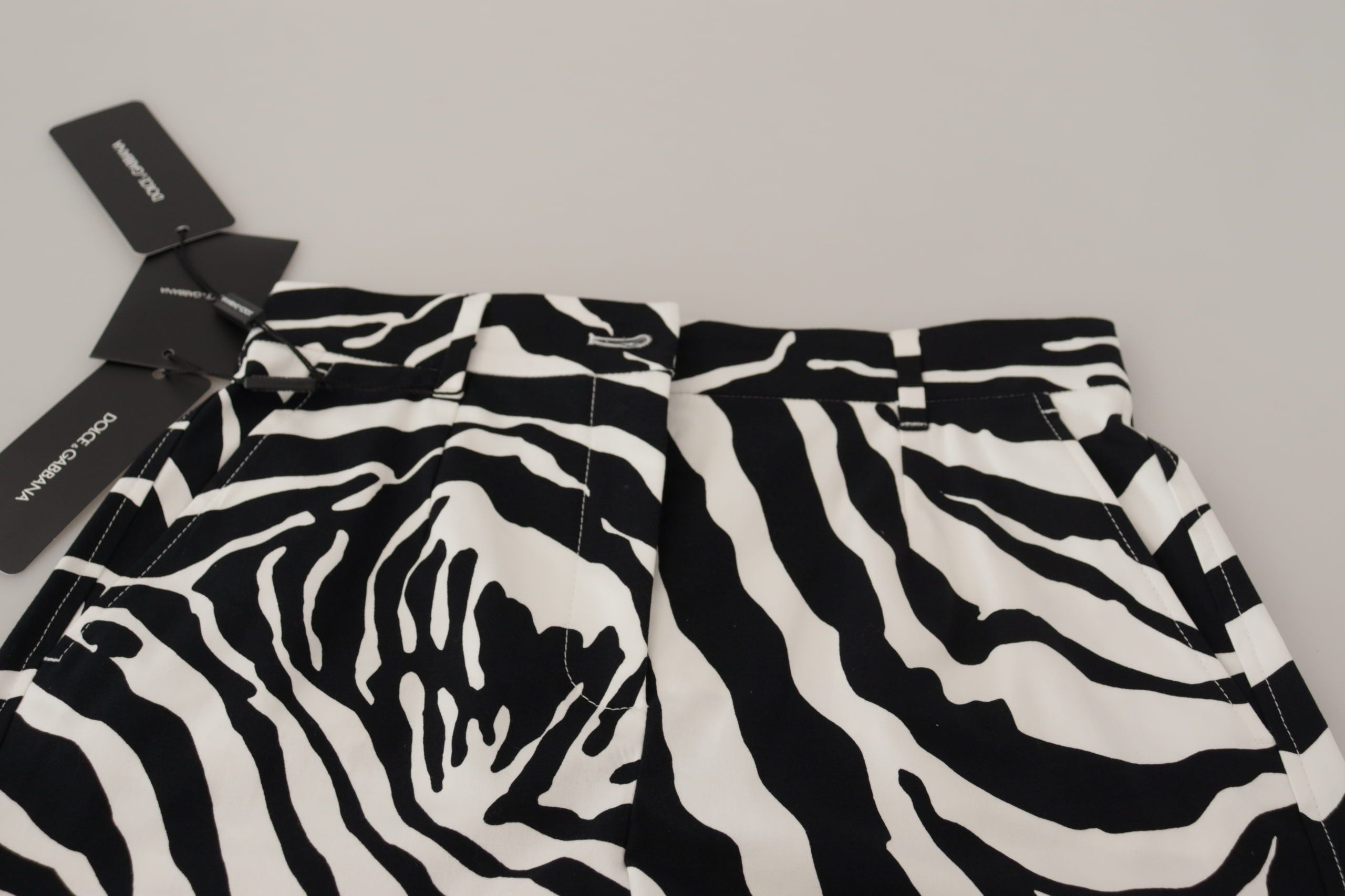 Горещи панталони със средна талия Dolce &amp; Gabbana Zebra Print