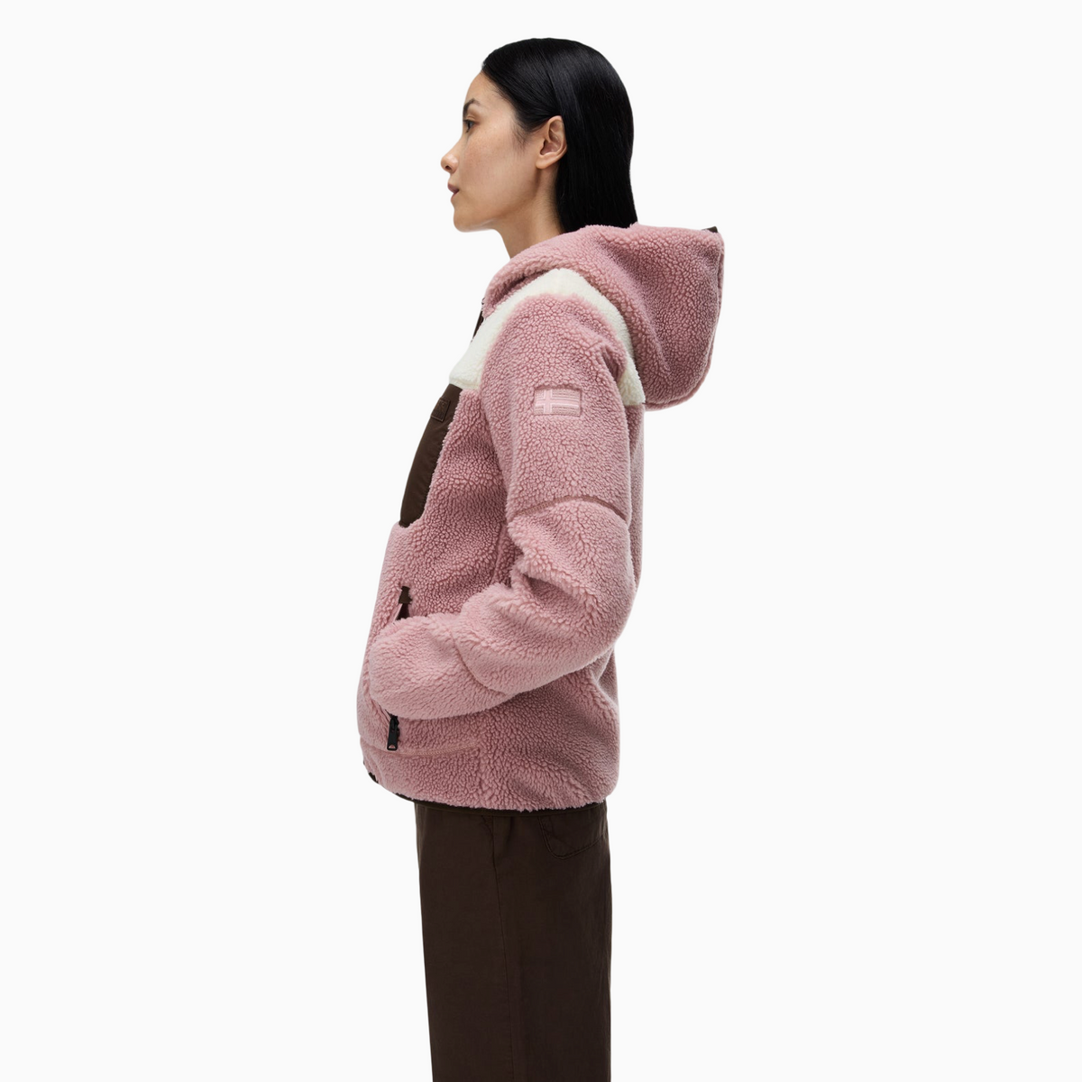 Дамско худи Napapijri Yupik Women Fleece Hoodie NP0A8APH PA4 Side View