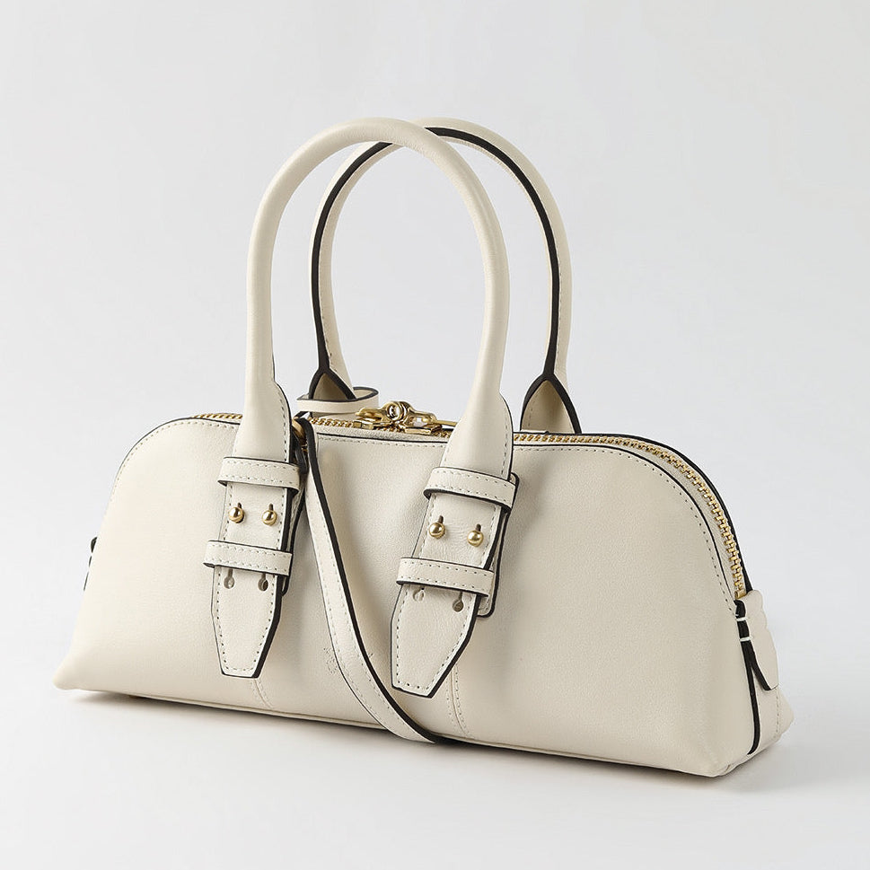 Дамска чанта Women’s bowling baguette bag PINKO 105334 A0QO Z14Q White back view