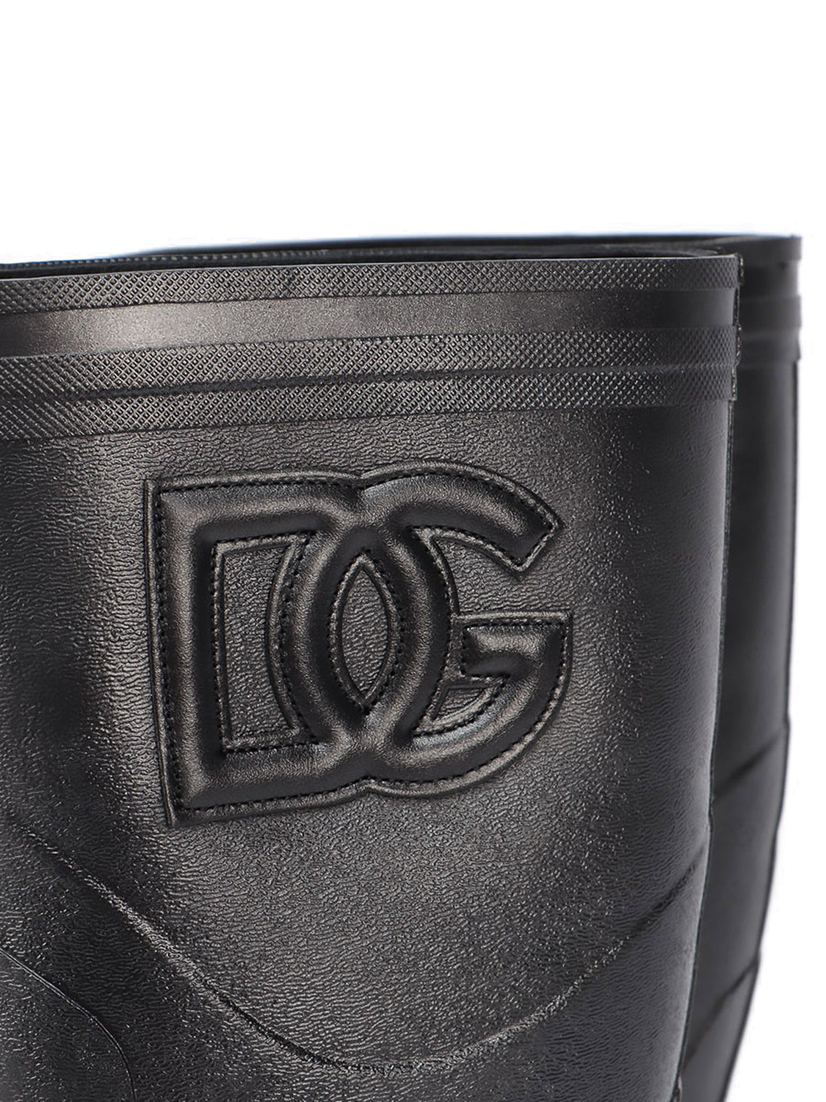 Мъжки гумени ботуши Men’s rain rubber boots DOLCE & GABBANA A70051 AQ455 80999 Black logo view