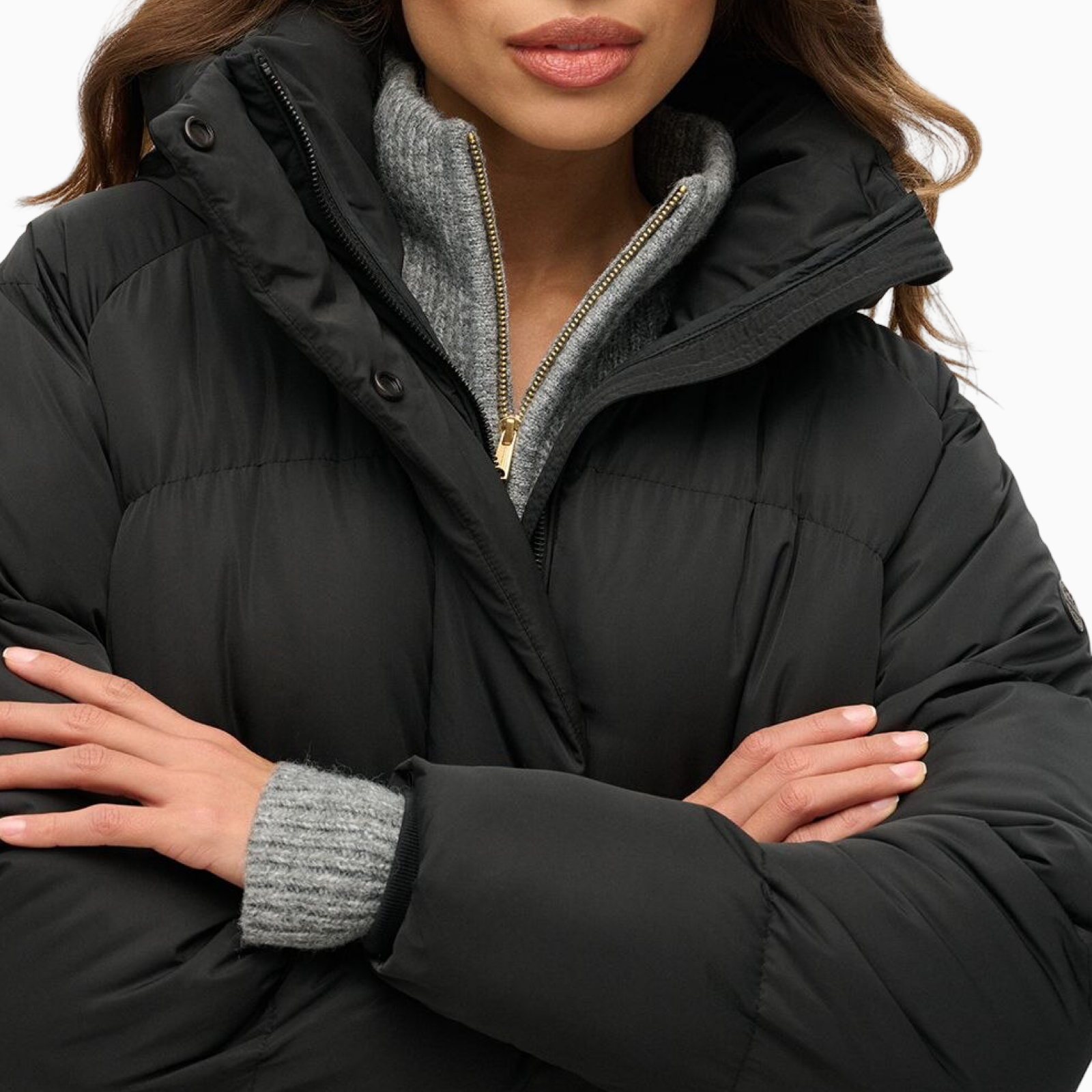 Дамско дълго зимно яке Superdry W5011801A Close-Up