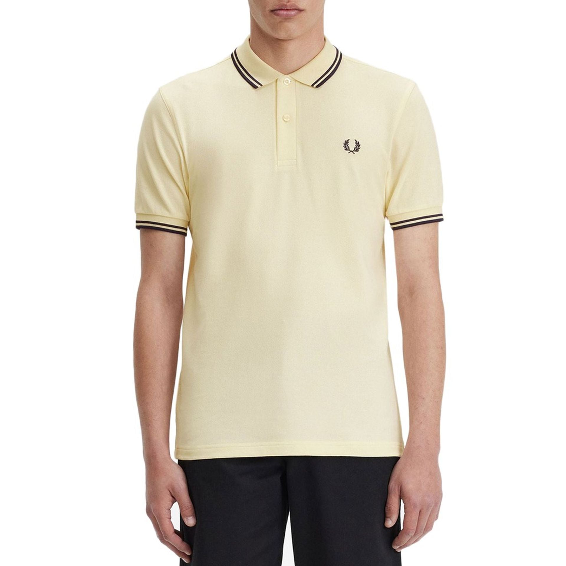 Мъжка поло тениска Men’s polo shirt Fred Perry M3600 U99 Yellow front view