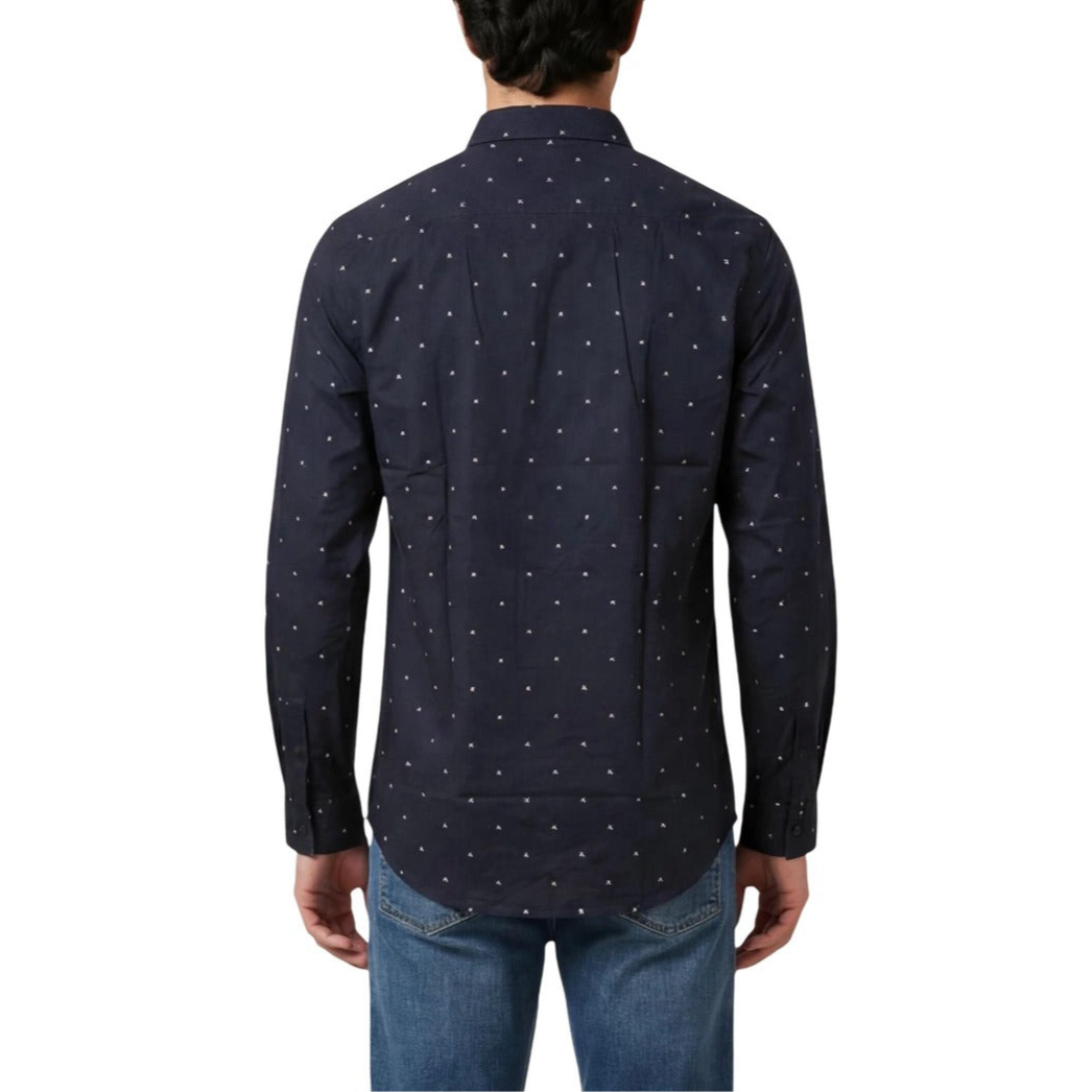 Мъжка синя риза Armani Exchange Men Shirt XM000625 AF13184 Back View