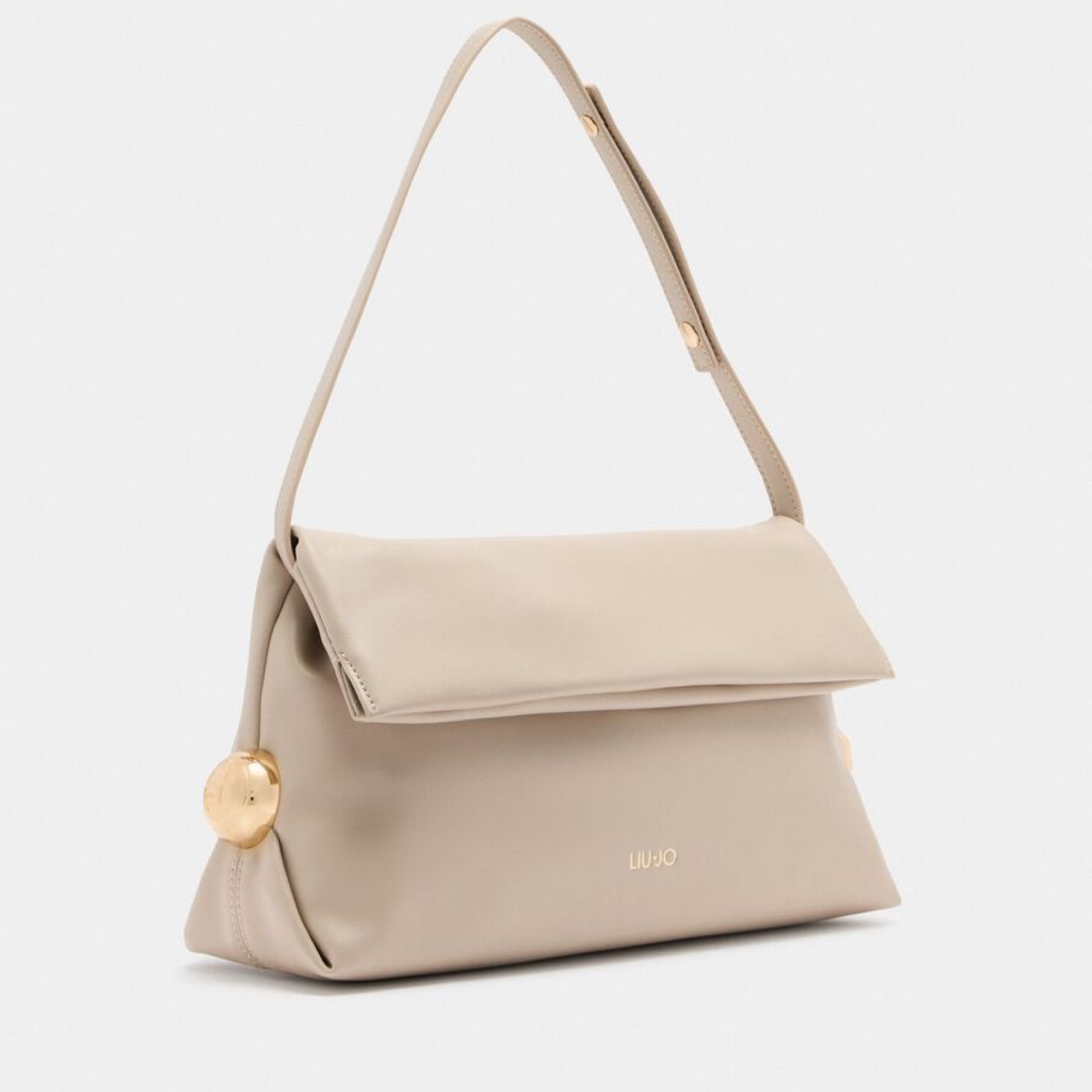 Дамска бежова чанта Liu Jo Women Handbag AF5097 E0077 Side View
