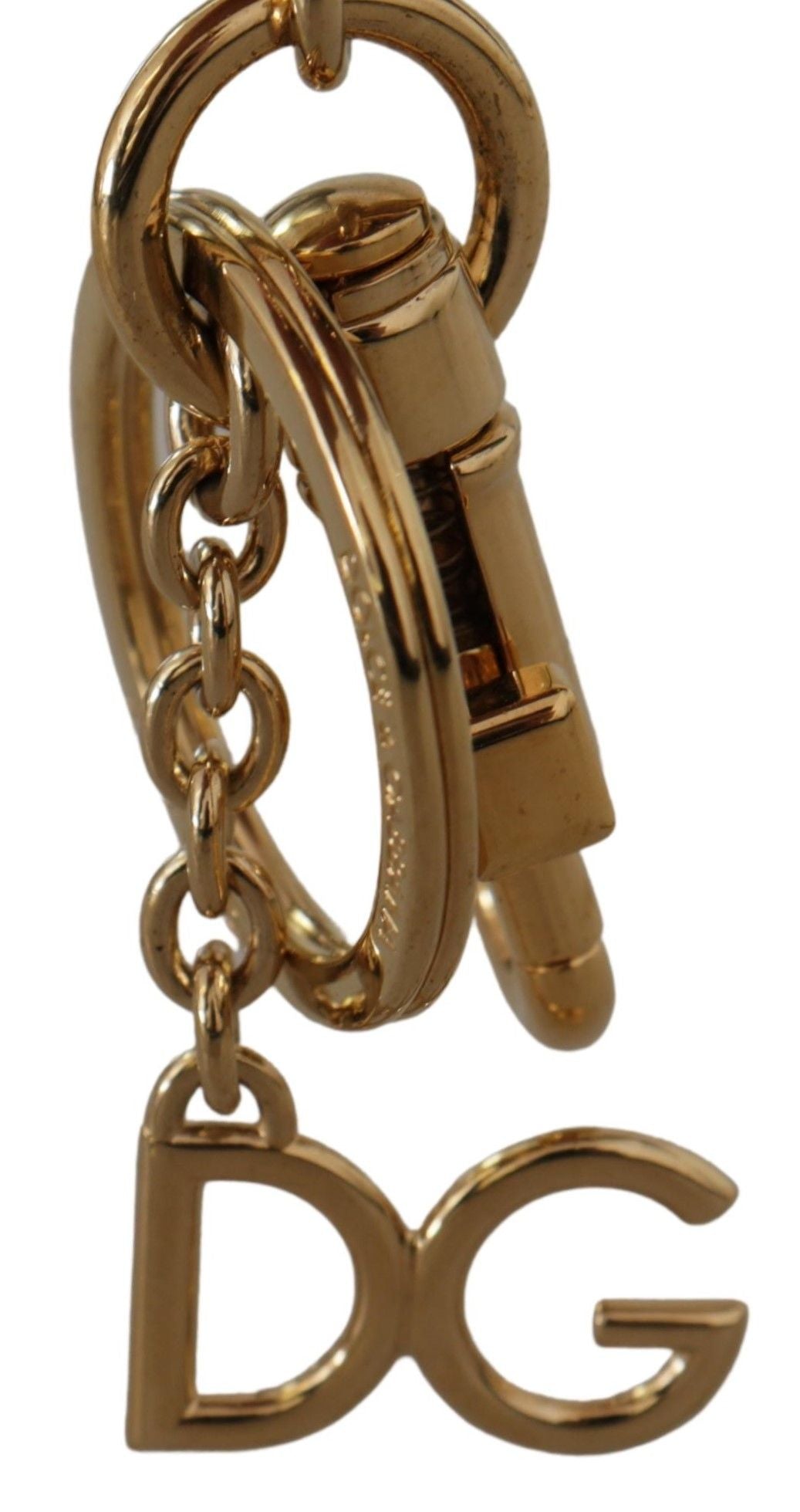 Dolce &amp; Gabbana Елегантен кожен портфейл за монети с ключодържател