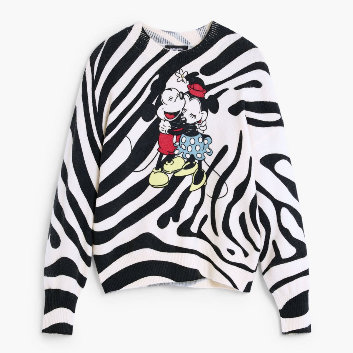 Дамски пуловер Desigual Women Sweater Дамски пуловер Desigual Mickey Women Sweater 26WWJF48 1001 Front View