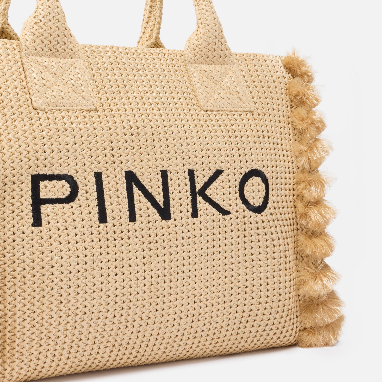 Дамска плажна чанта Pinko Beach Shopper Rafia Bag 106673 A39Y HZ3Q Close-Up