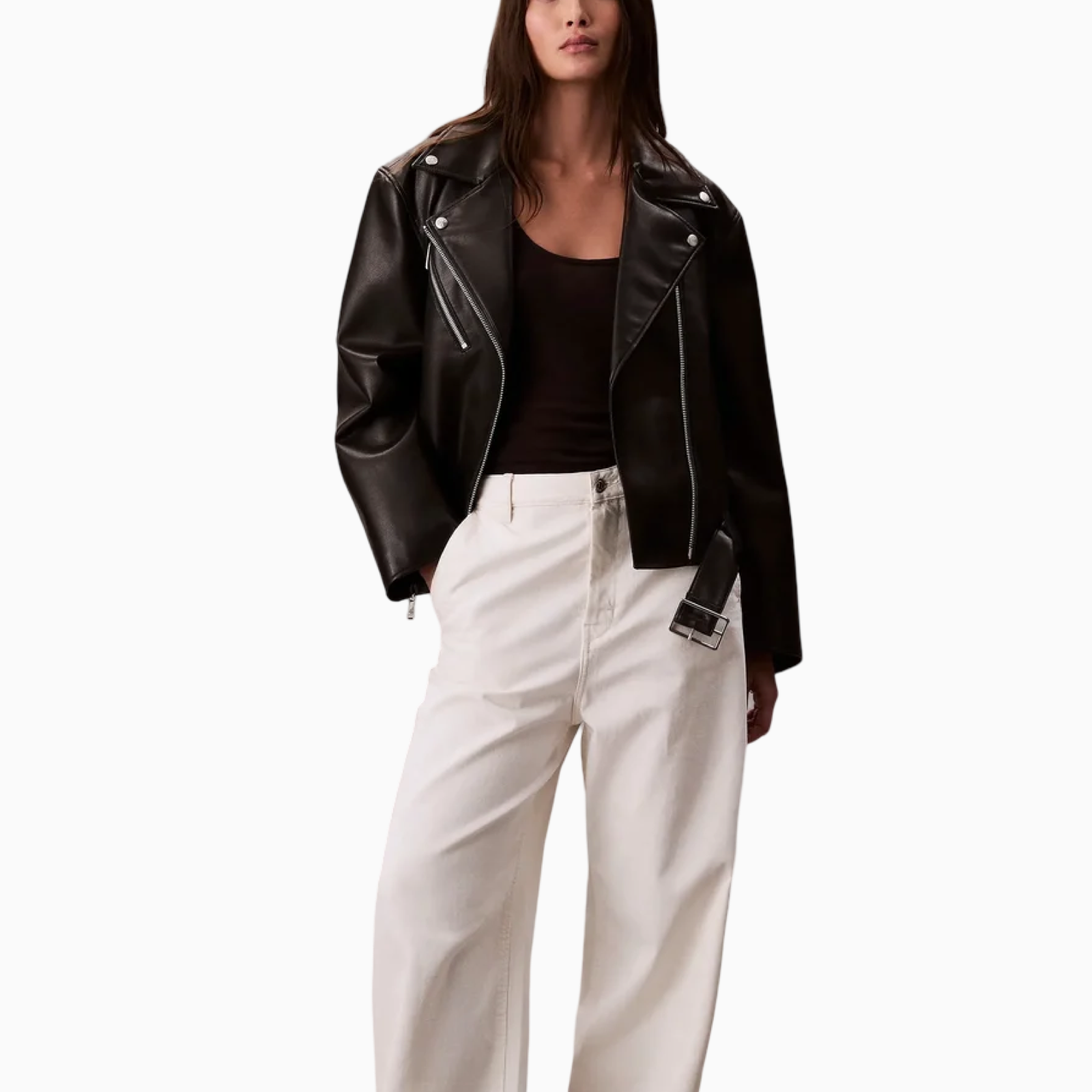 Дамско кожено яке Calvin Klein Jeans 
LV044C532G Front View