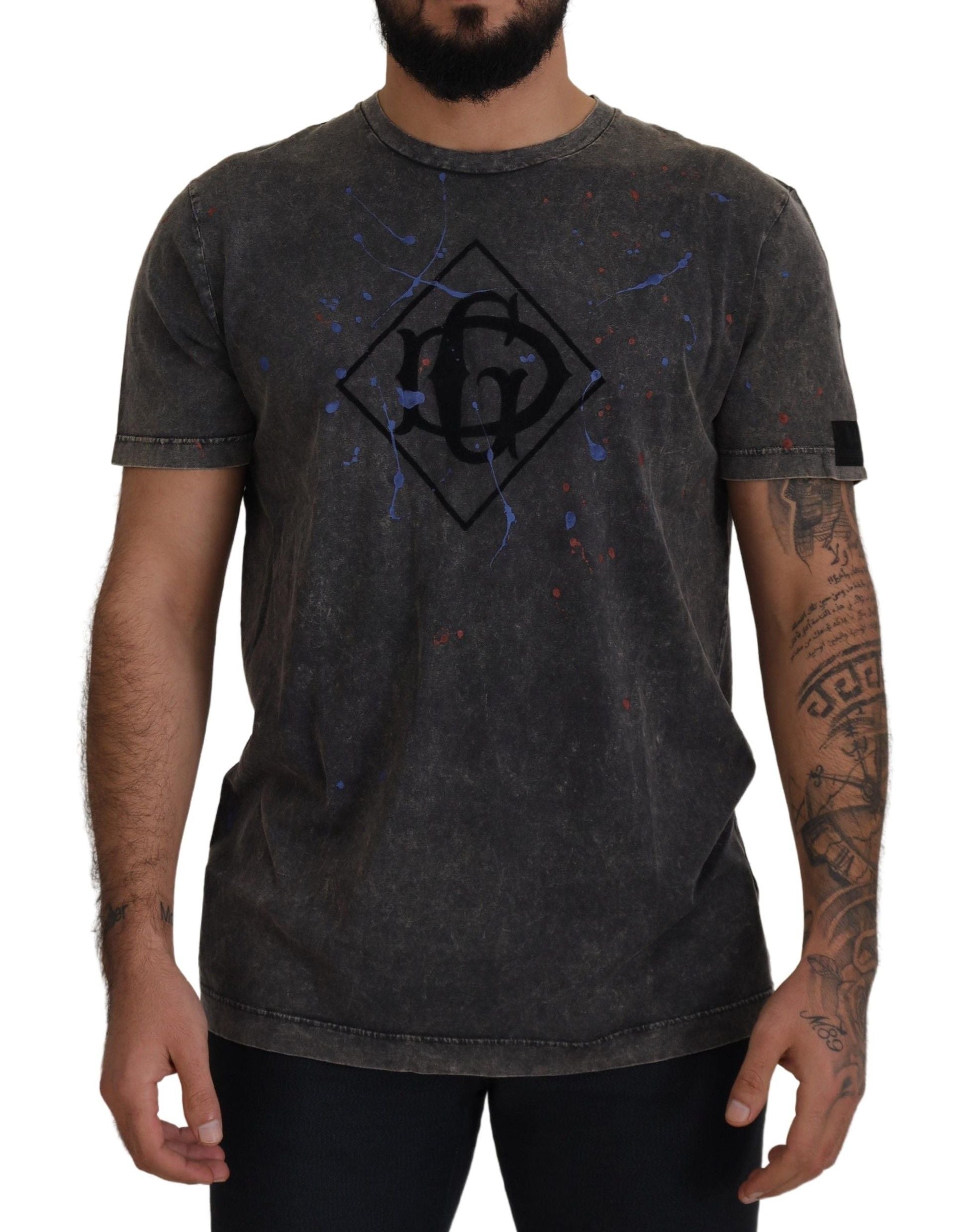 Dolce & Gabbana Discolored DG Logo Men T-shirt