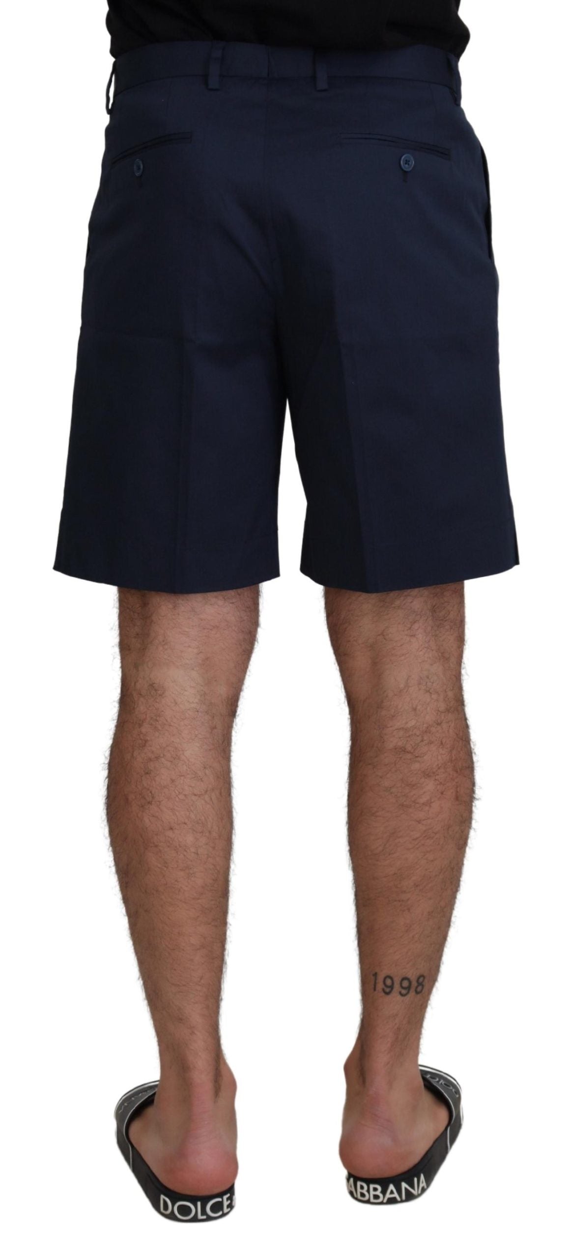 Dolce &amp; Gabbana Елегантни сини къси панталони Chino