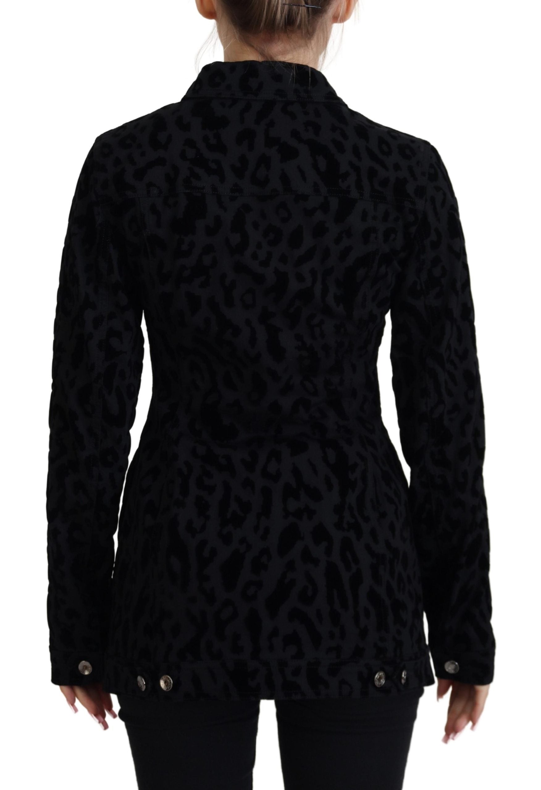 Dolce &amp; Gabbana Chic дънково яке с леопард