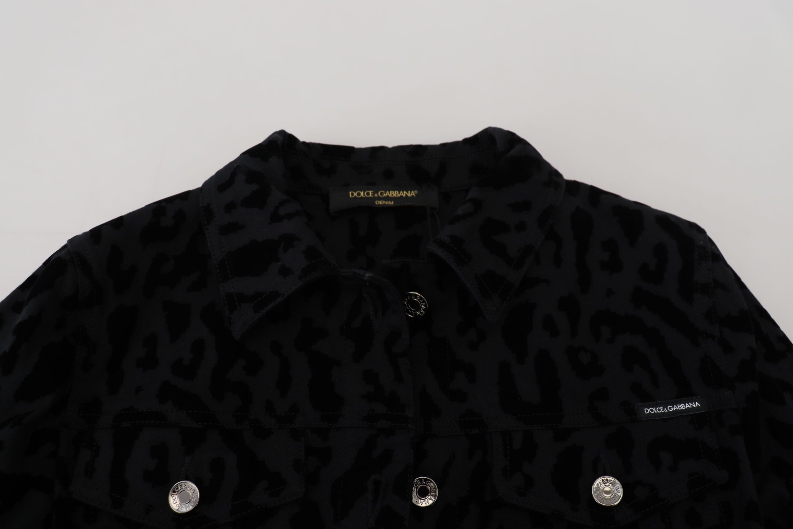 Dolce &amp; Gabbana Chic дънково яке с леопард