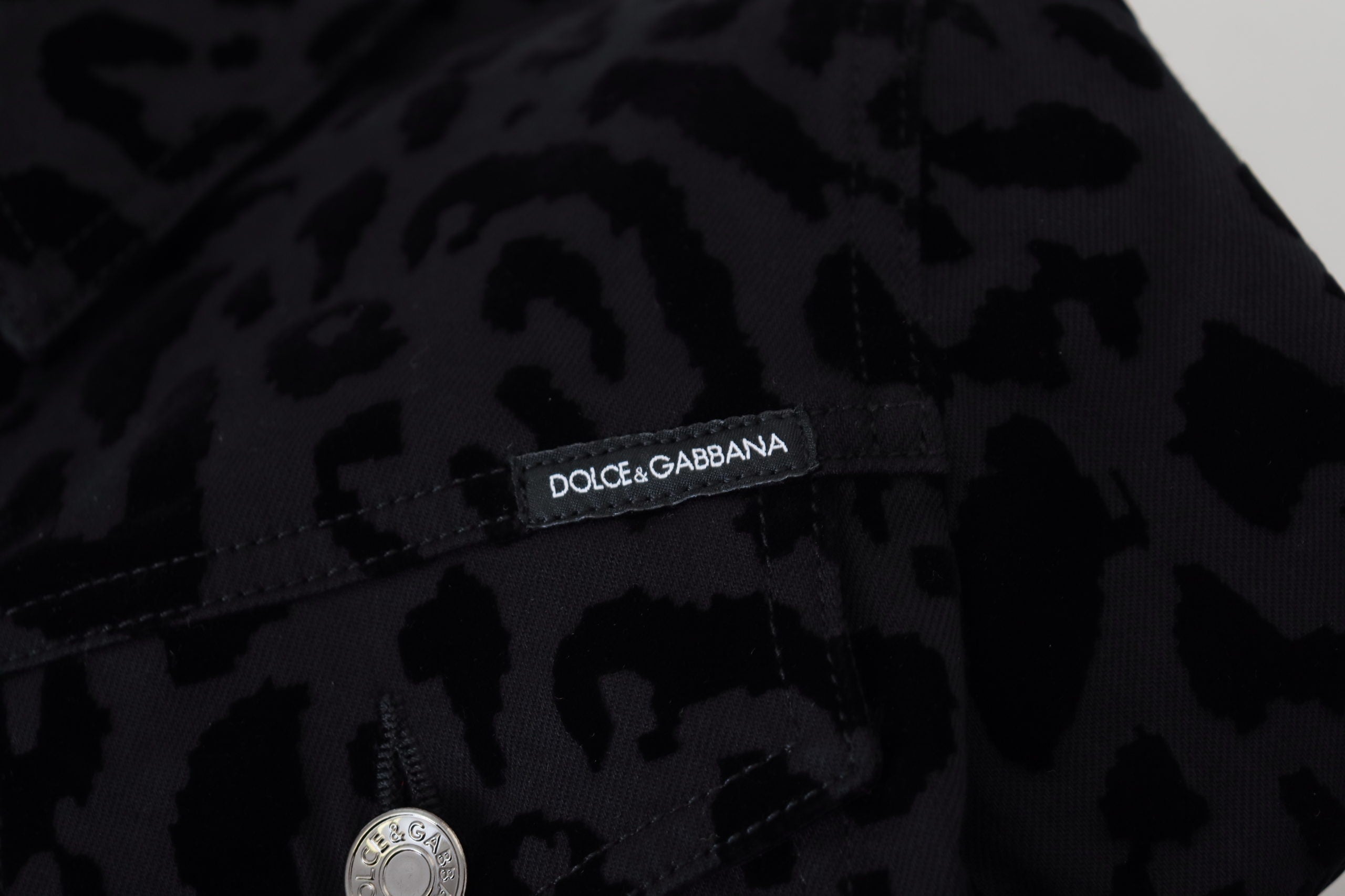 Dolce &amp; Gabbana Chic дънково яке с леопард