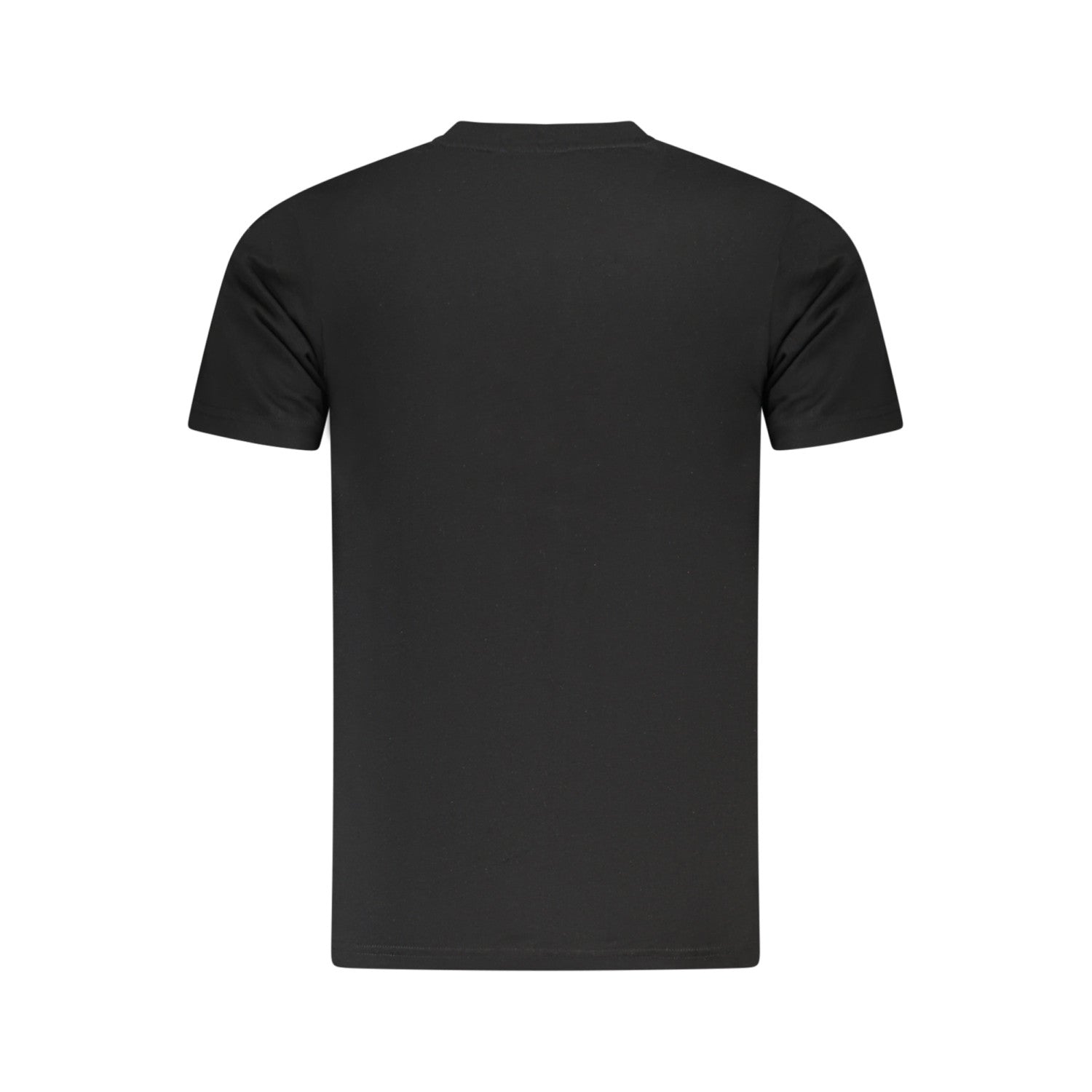 Мъжка памучна тениска в черно Men’s t-shirt Cavalli Class TXT60R JD060 05051 Black back view