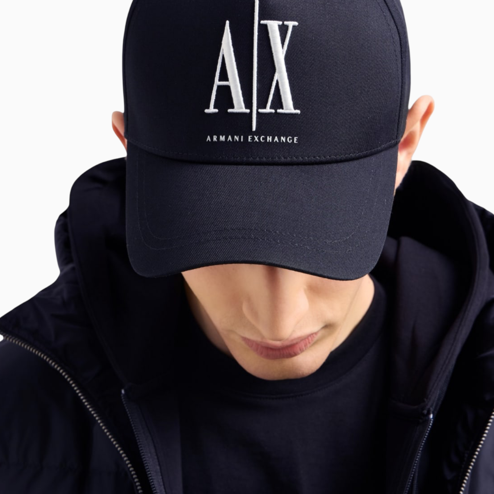 Мъжка синя шапка Armani Exchange Men Cap XM000811 AF13343 UB101 Model View