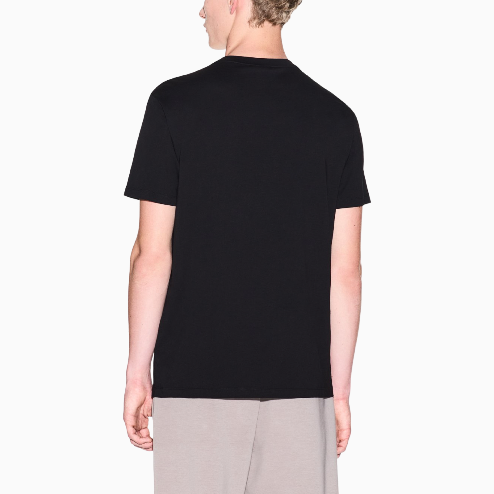 Мъжка черна тениска Armani Exchange Men T-shirt XM002214 AF10356 UC001 Back View
