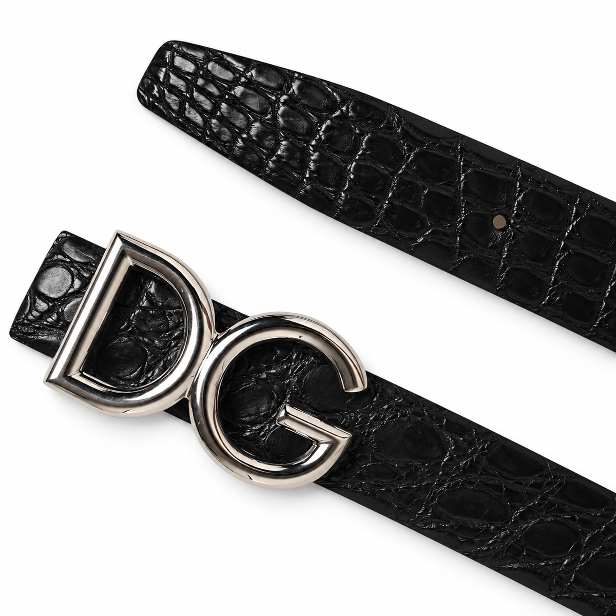 Dolce & Gabbana Caiman Leather Men Belt