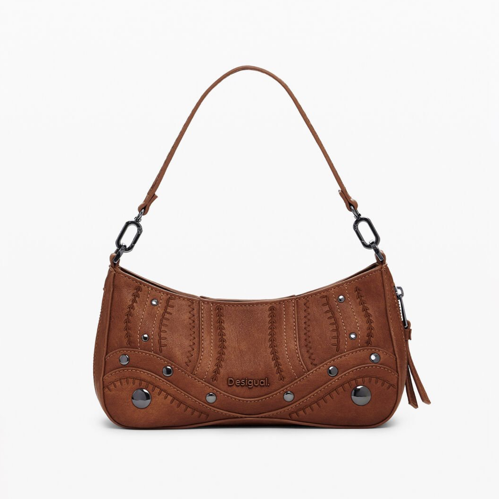 Дамска кафява чанта Desigual Women Shoulder Bag 25WAXPA7 Front View