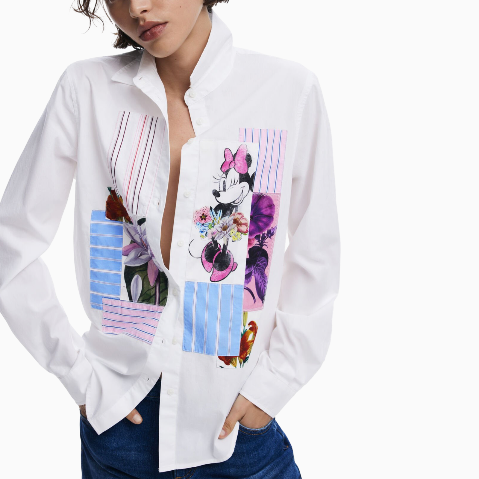Дамска риза Desigual Minnie Mouse 25SWCW24
