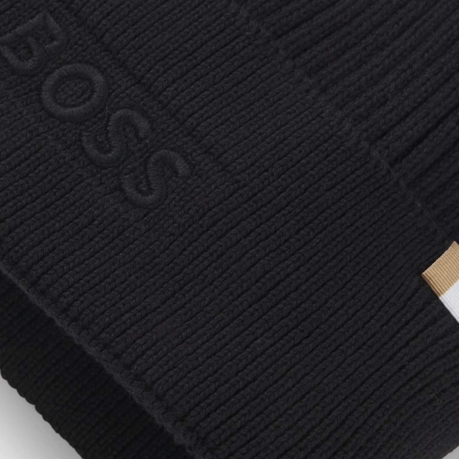 Мъжка черна зимна шапка Boss Men Hat 50522427 Close-Up