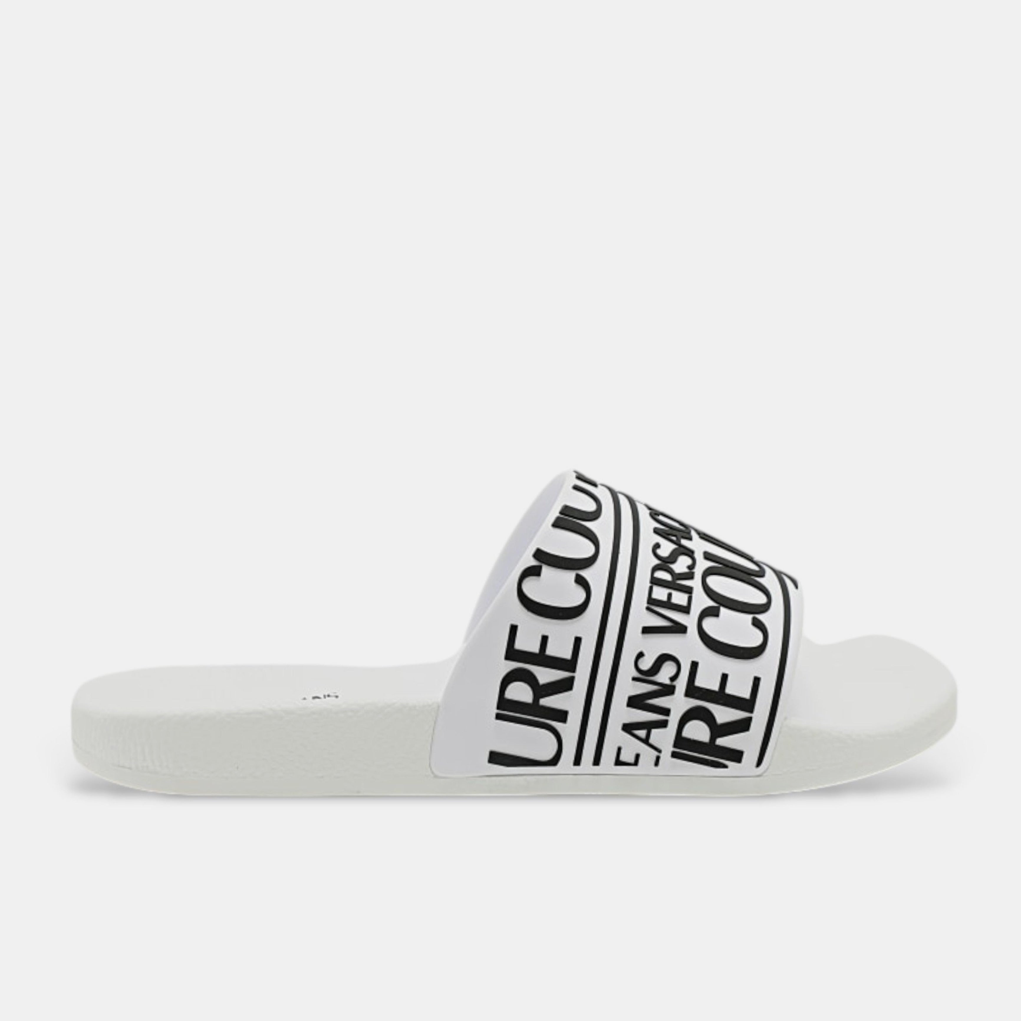 Мъжки чехли Men's slippers Versace Jeans Couture 78YA3SQ1 71352 003 White side view