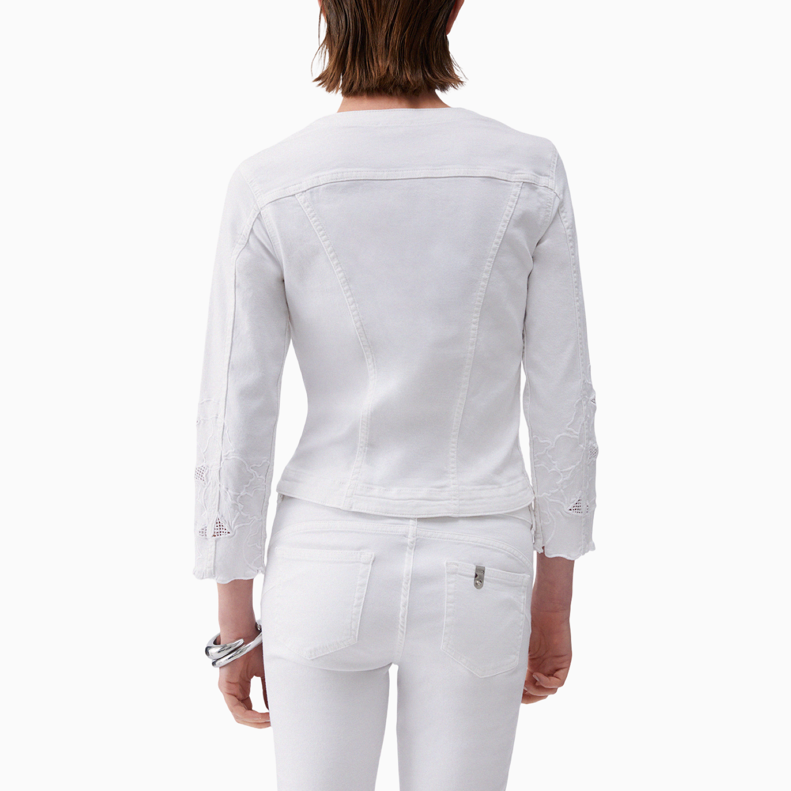 Дамско бяло сако Liu Jo Women Blazer WA6262 T367A P9255 Back View