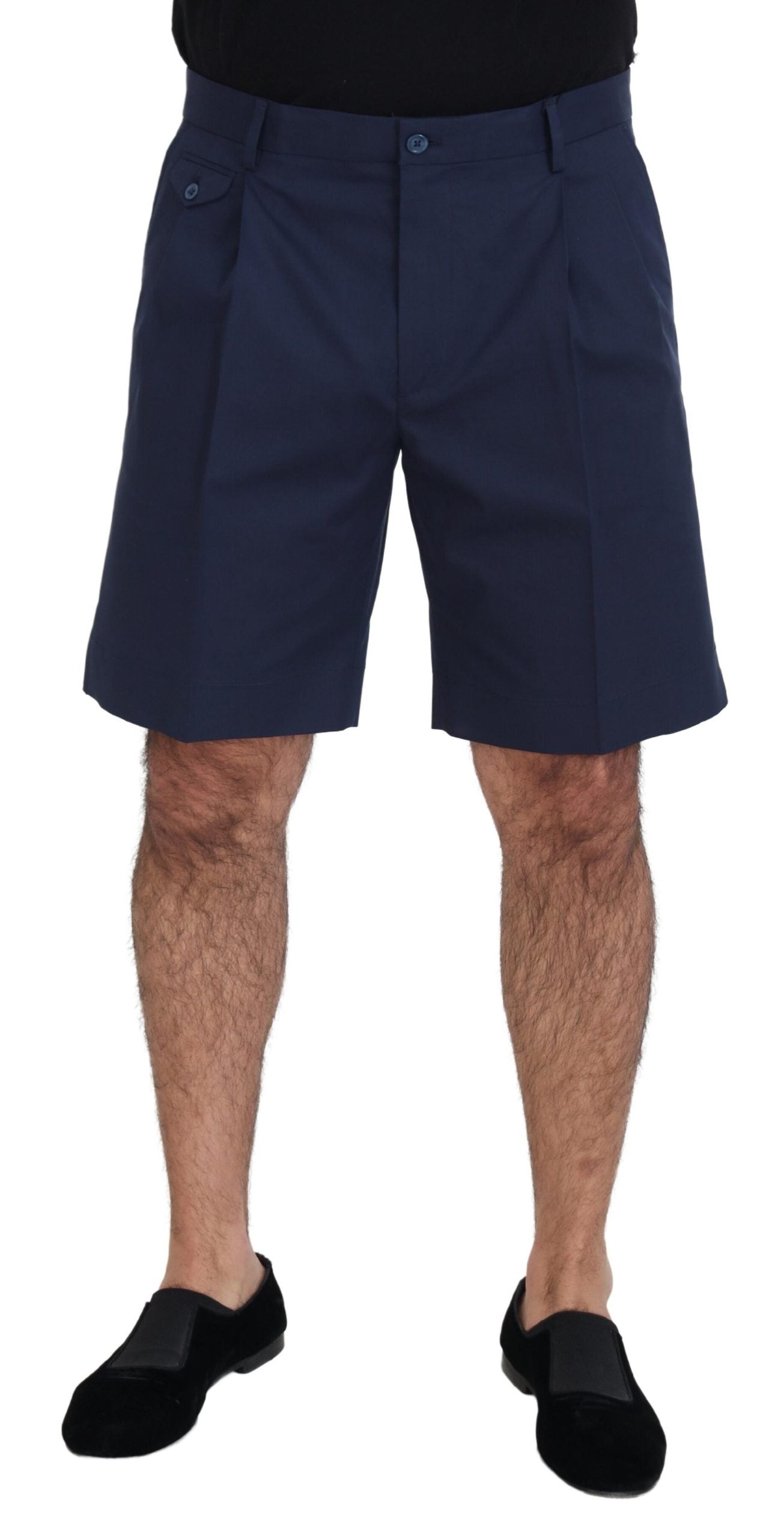 Dolce &amp; Gabbana Елегантни сини къси панталони Chino