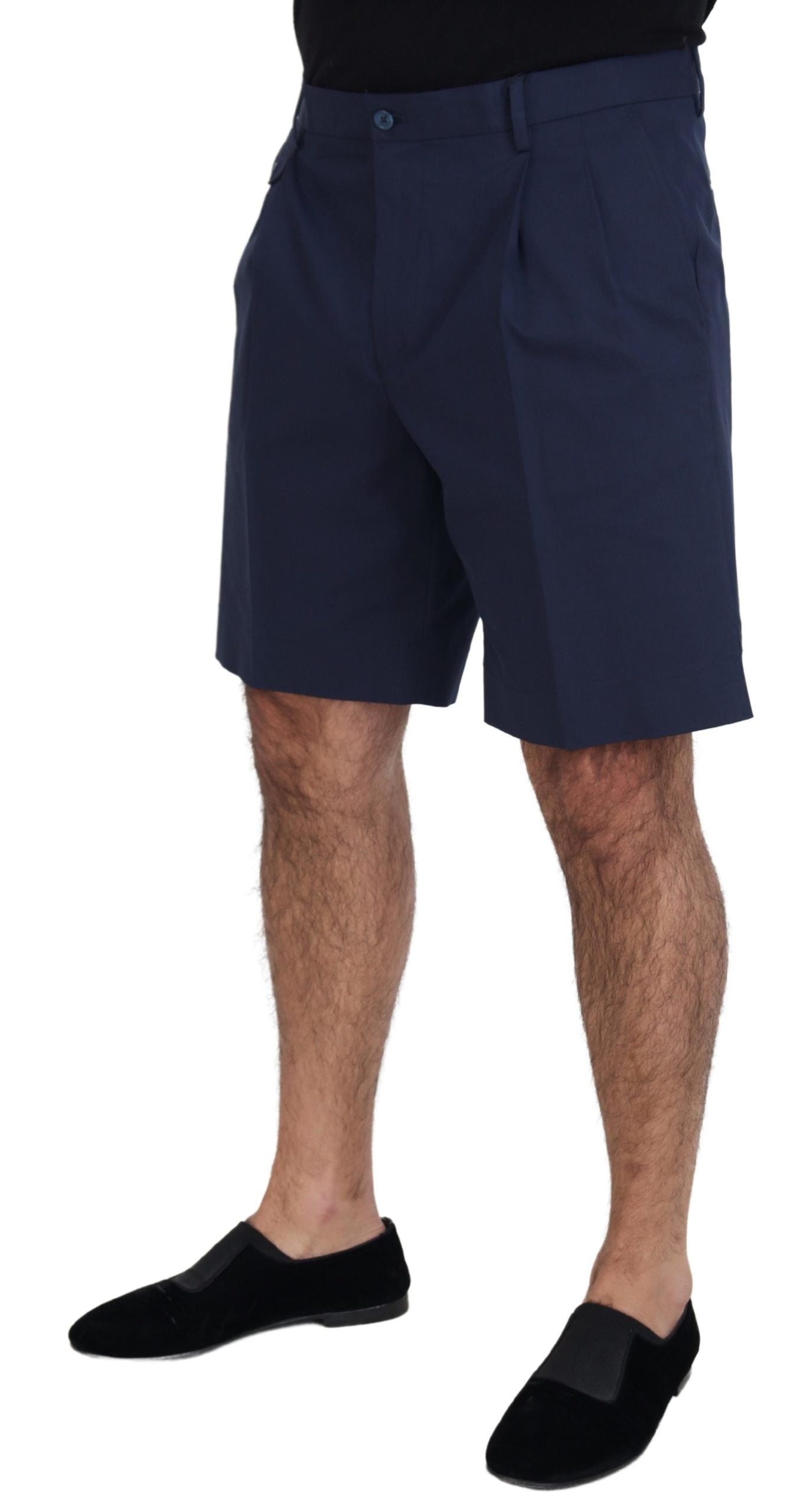 Dolce &amp; Gabbana Елегантни сини къси панталони Chino