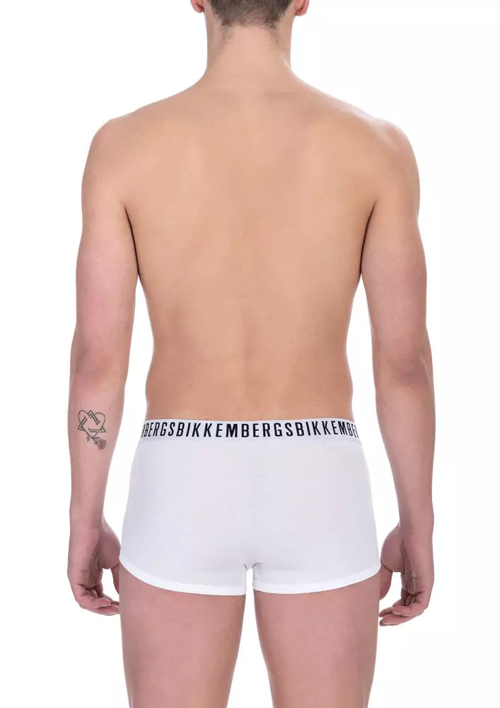 Пакет за мъжко бельо Bikkembergs от бял памук