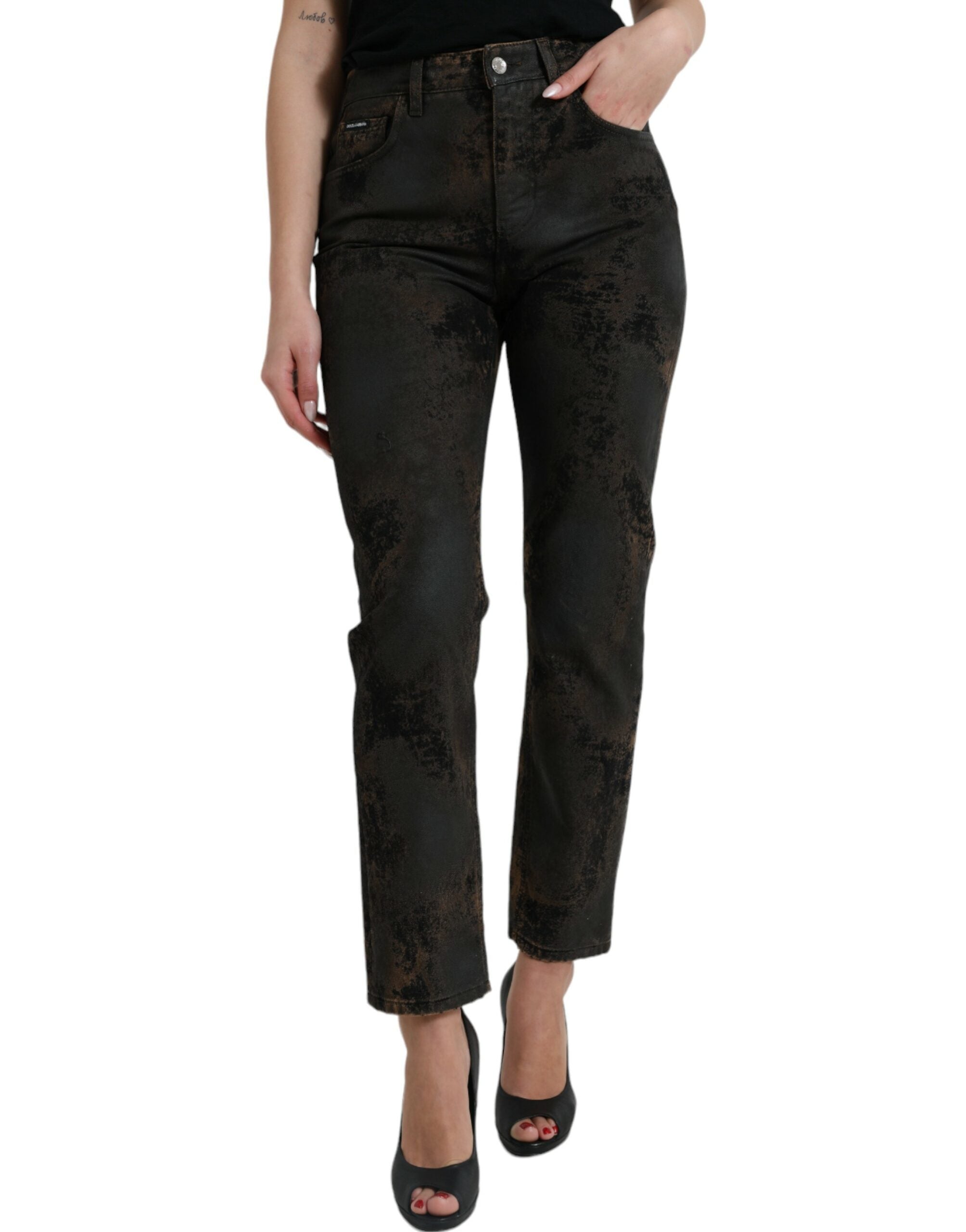 Dolce &amp; Gabbana Chic Boyfriend еластични дънки със средна талия