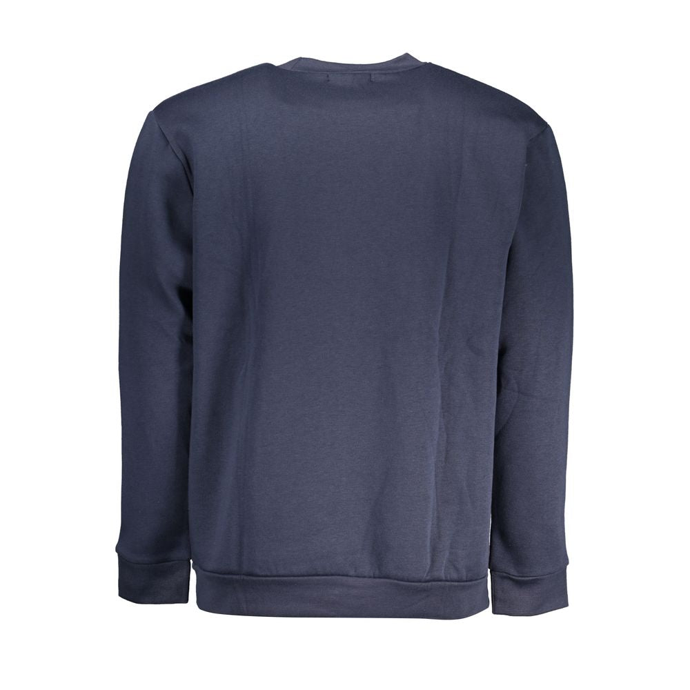 Мъжка памучна блуза Men’s sweatshirt Cavalli Class QXT66B CF062 04926 Dark Blue back view