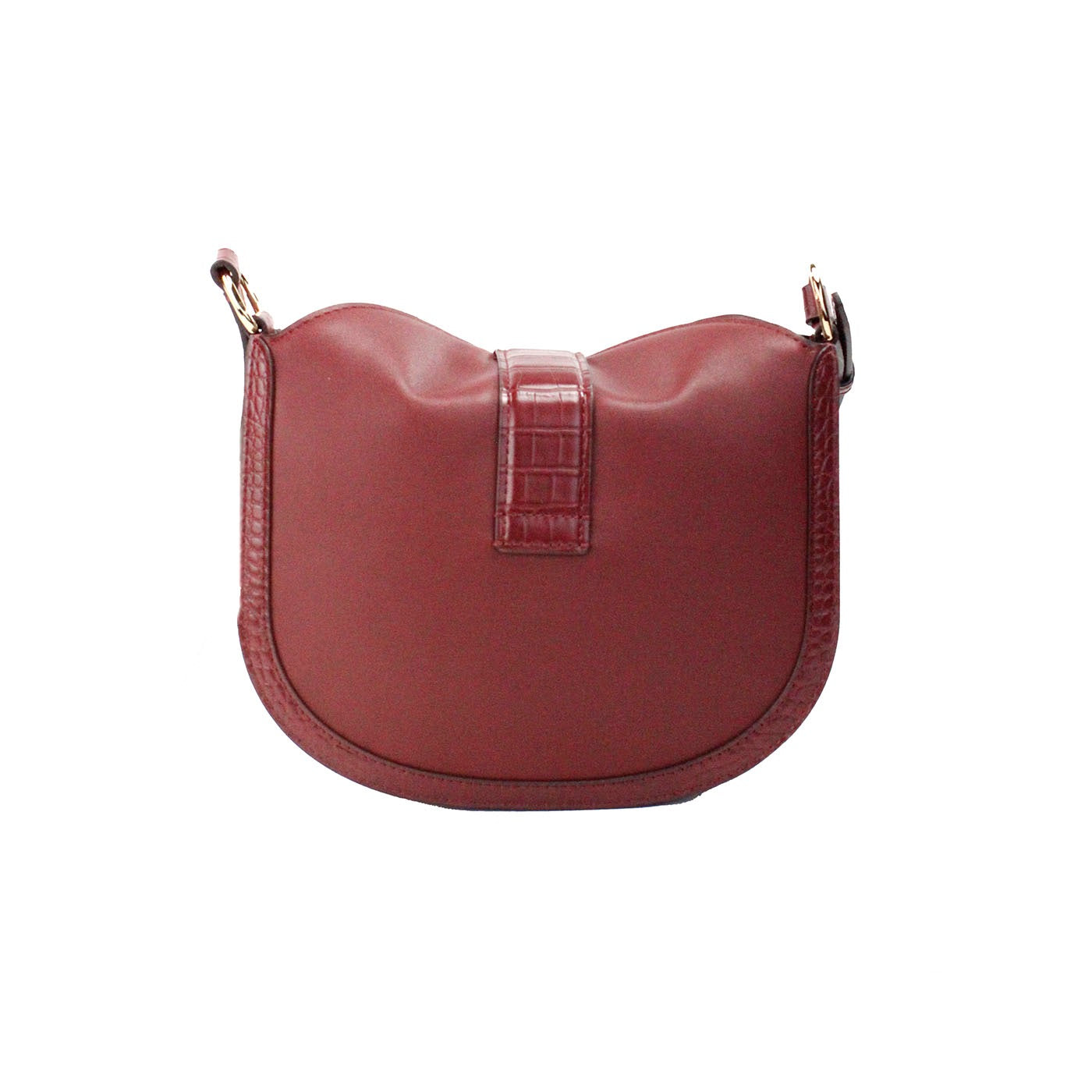 Michael Kors Gabby Малка тъмно черешова кожена сгъваема чанта Hobo Crossbody