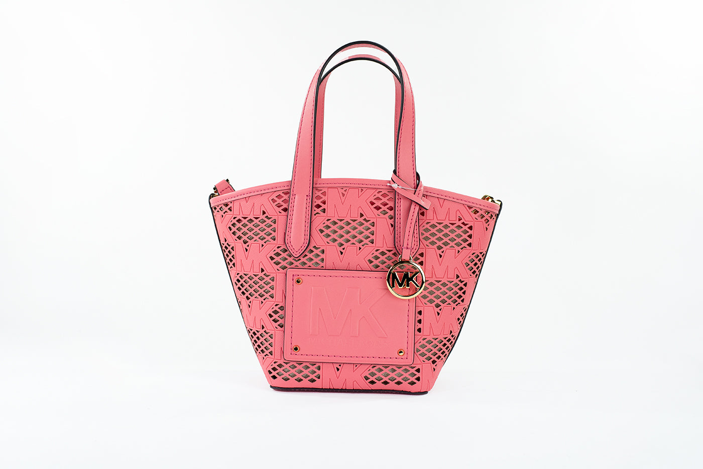 Michael Kors Kimber Малка кожена чанта 2 в 1 с цип Портмоне