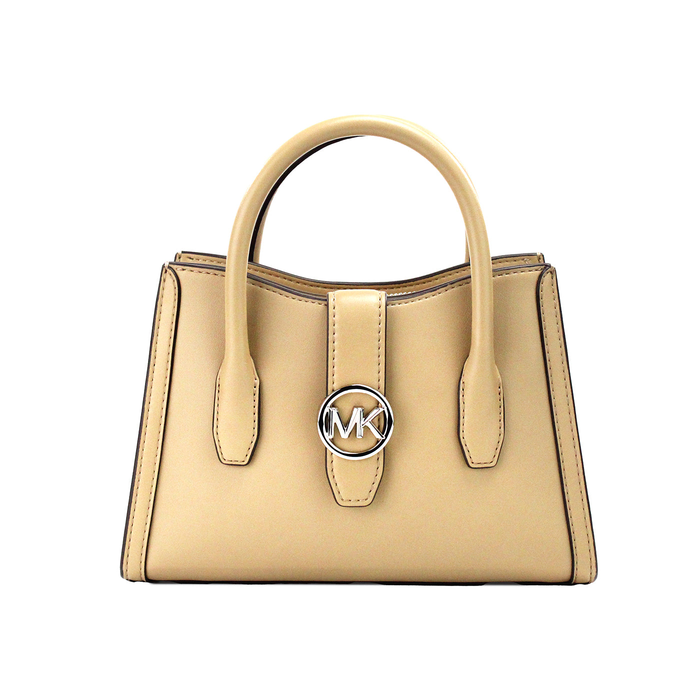 Michael Kors Малка чанта за кръст с цип и изкуствена кожа на цвят Camel