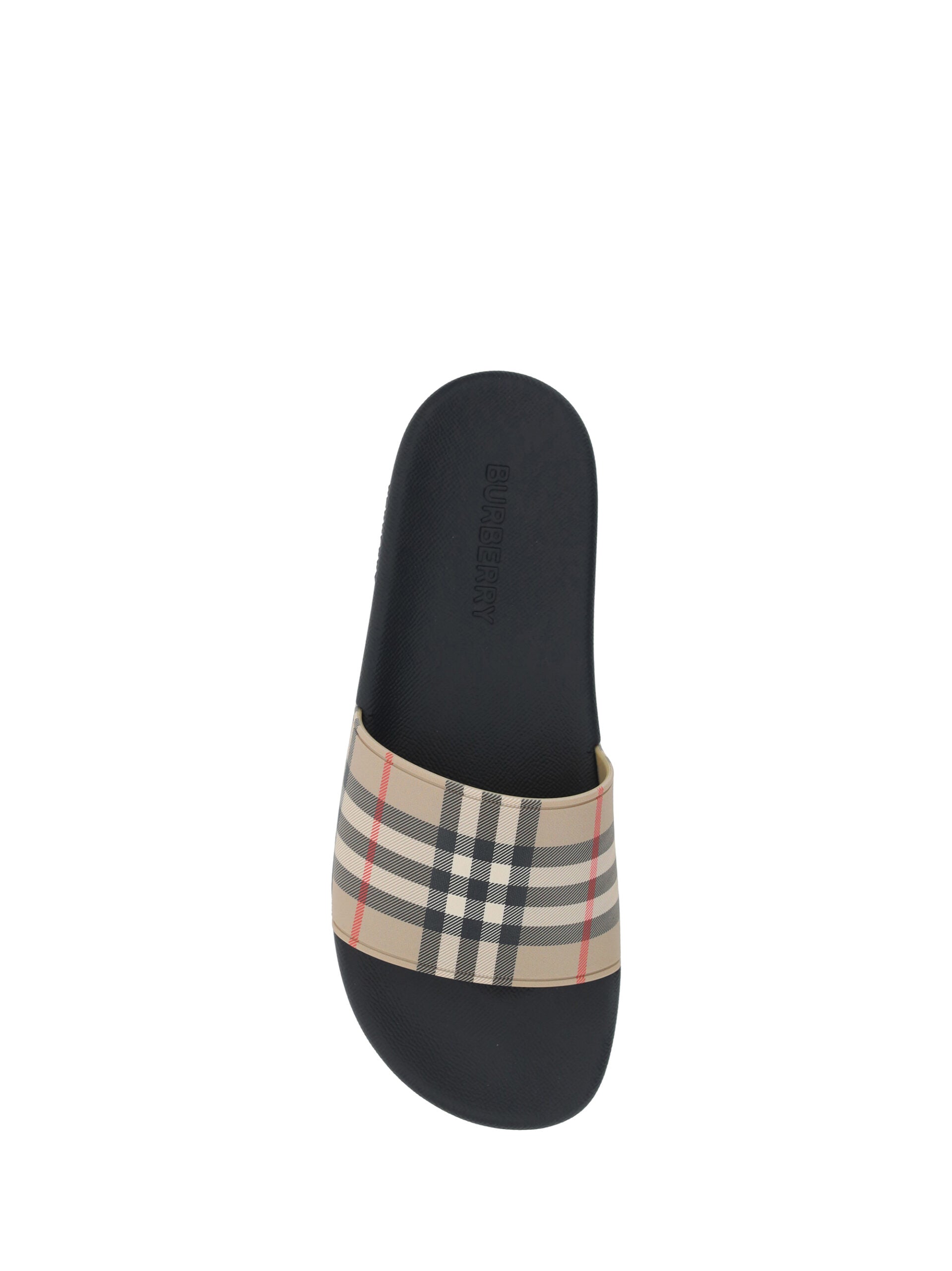 Кафяви гумени сандали Burberry