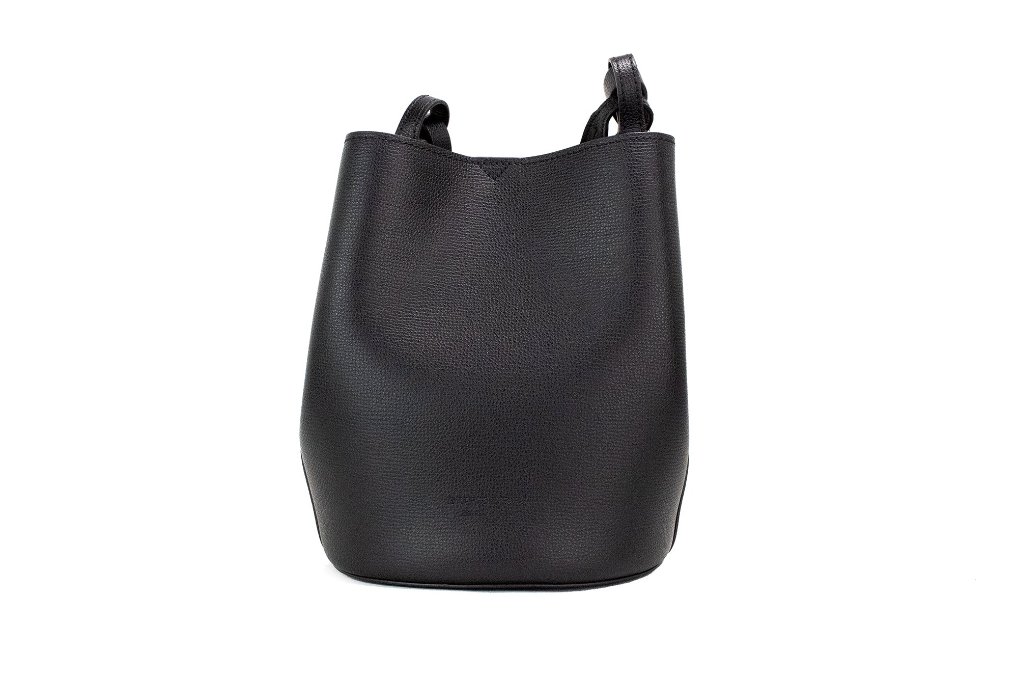 Burberry Lorne Small Black Haymarket Check Pebble Leather Bucket Портмоне